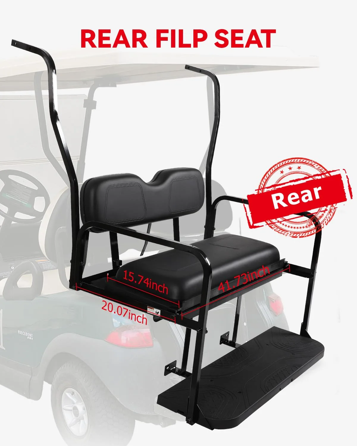 cciyu Rear Flip Seat Kit for Club Car DS 2000.5-2013 image 2