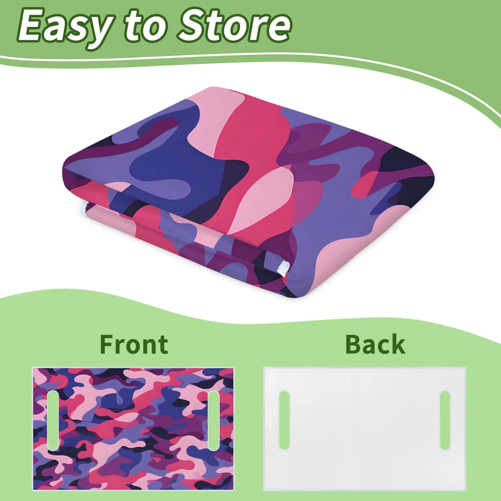 Tiveruda Purple Camouflage Golf Cart Seat Cover image 4