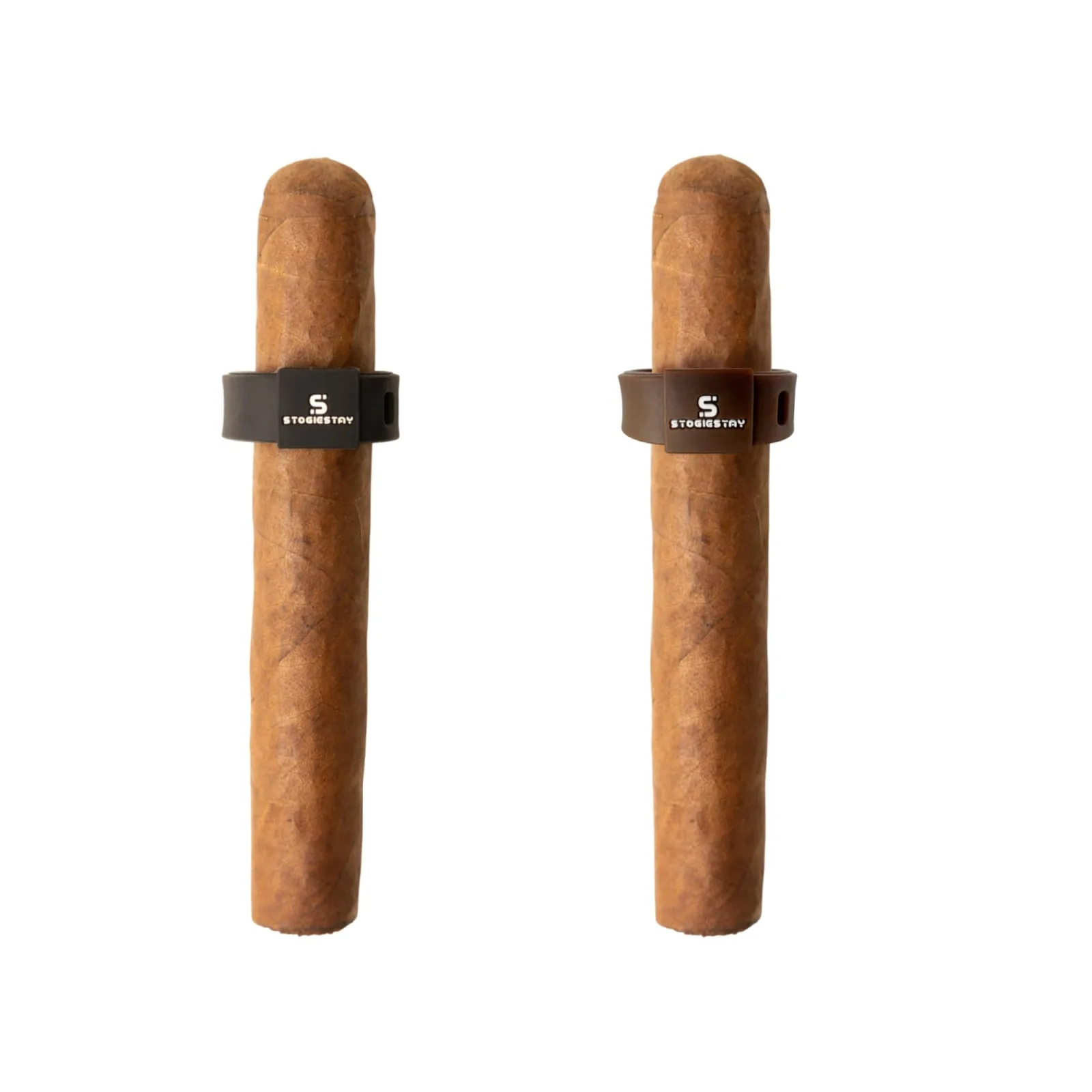 HODL 21 StogieStay Magnetic Cigar Holder — Black & Maduro Brown