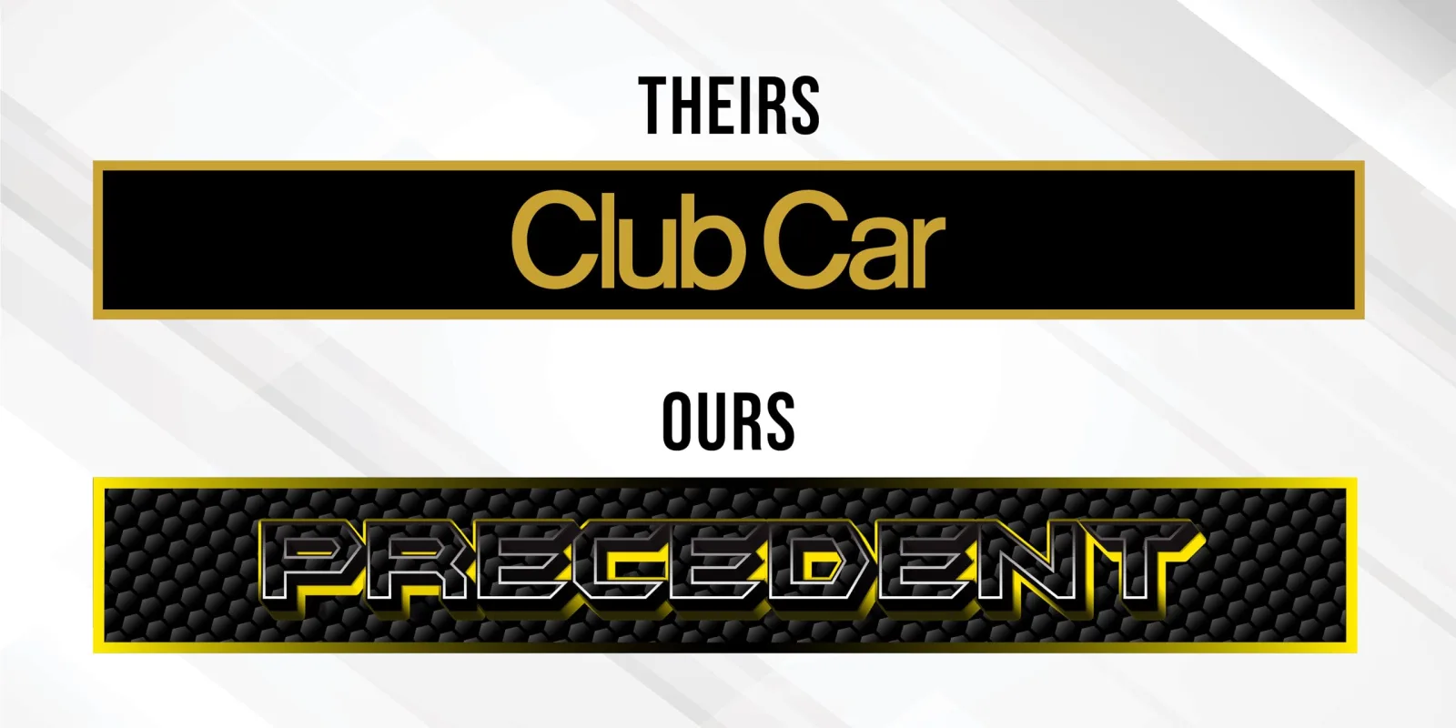 Gimme Golf USA Club Car Precedent Name Plate Emblem image 2
