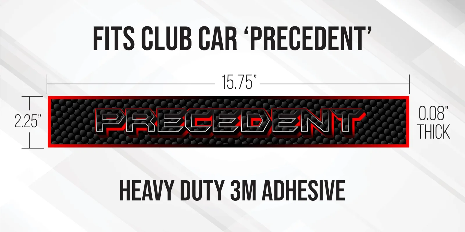 Gimme Golf USA Club Car Precedent Name Plate Emblem image 4