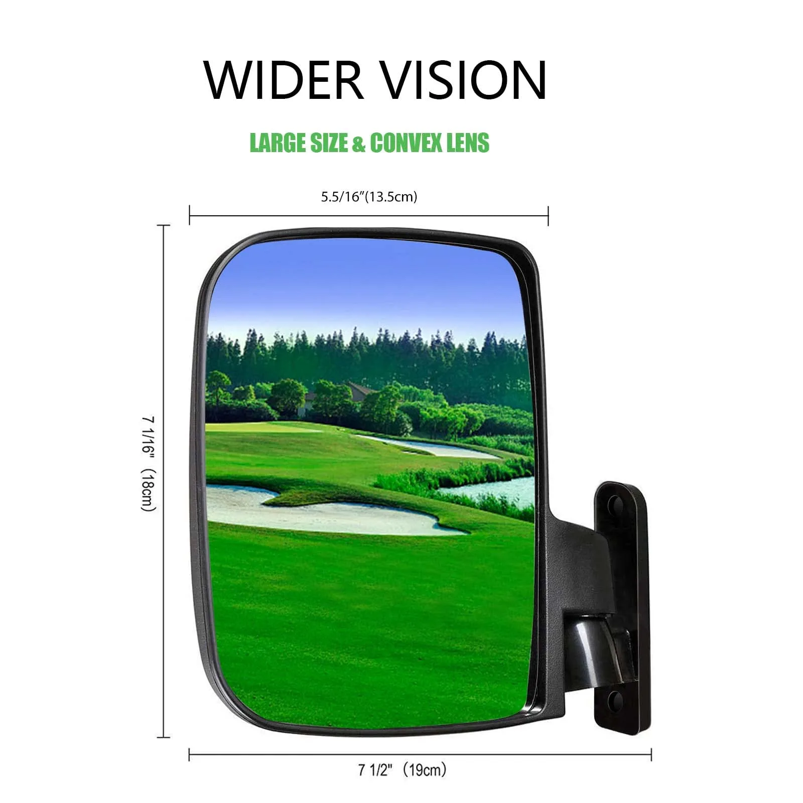 Shu-Ran Golf Cart Side Mirrors with LED Turn Signals image 3