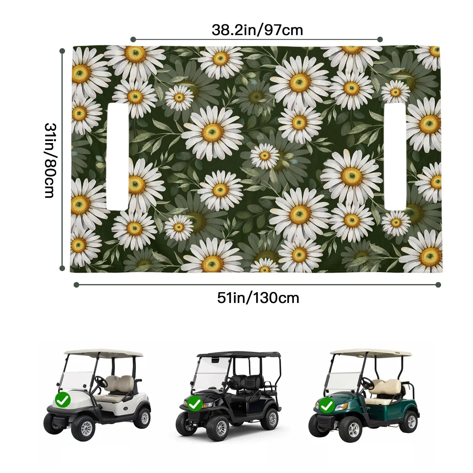 Trosturdspn Golf Cart Seat Towel Blanket 51 x 31 Inch image 2