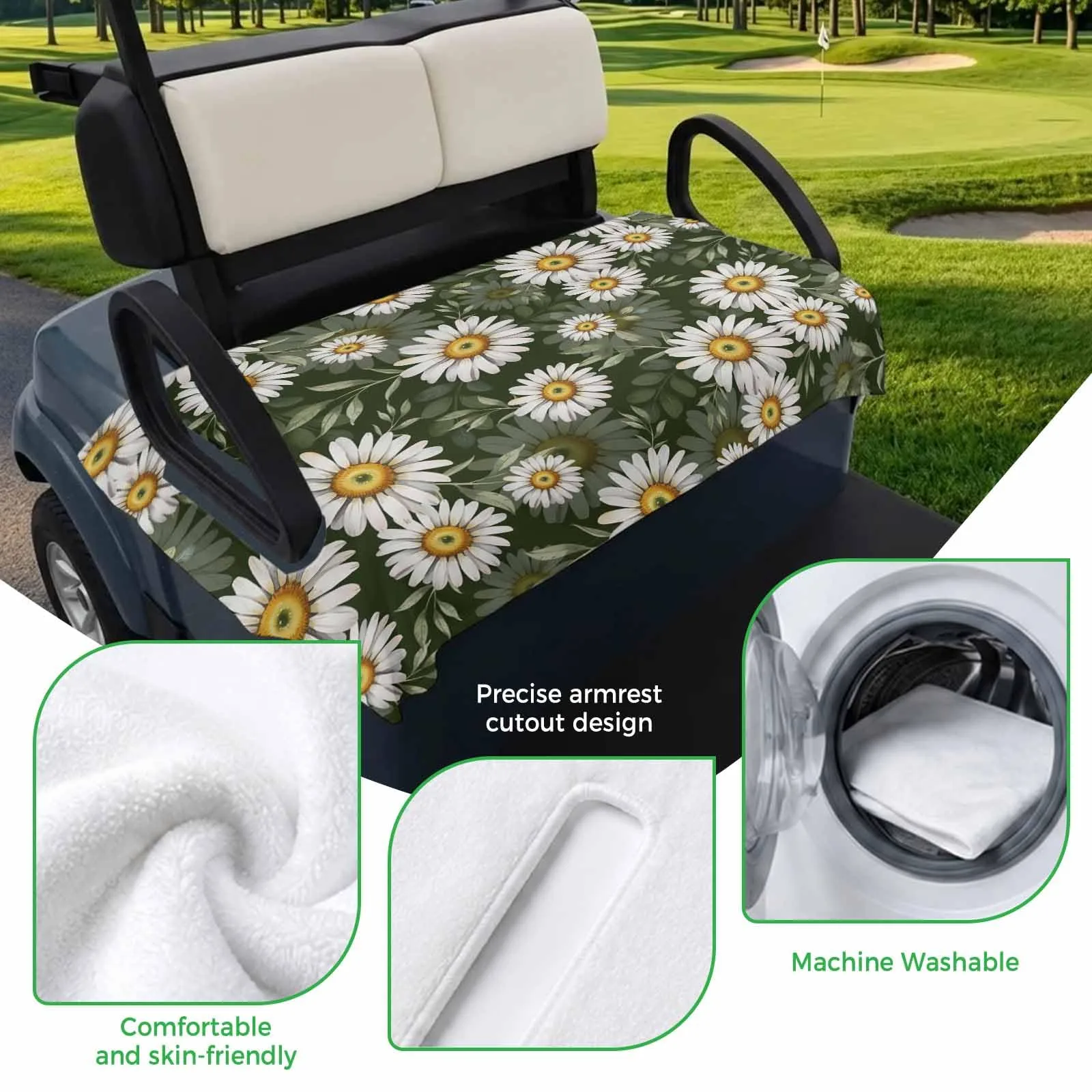 Trosturdspn Golf Cart Seat Towel Blanket 51 x 31 Inch image 3