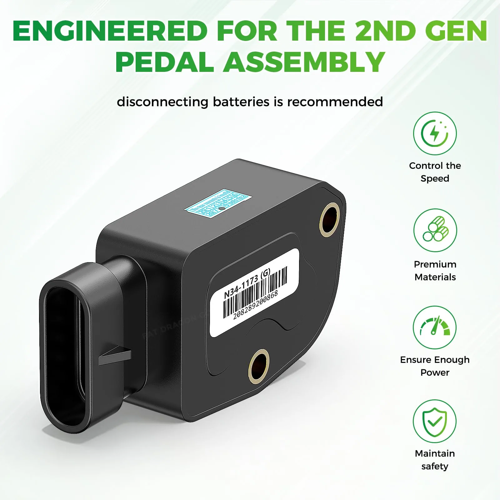 Panglong Throttle Sensor for Club Car N34-1173(G) image 4