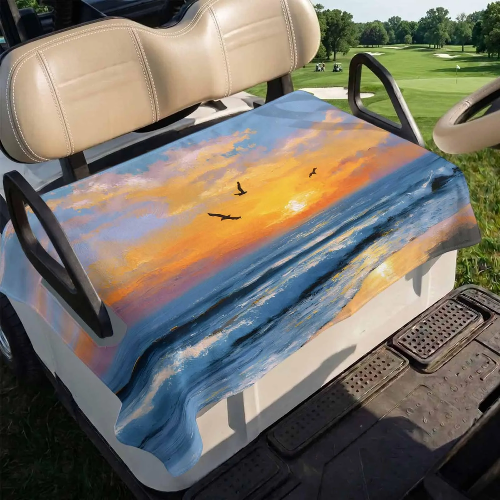 Trosturdspn Golf Cart Seat Towel Blanket 51 x 31 Inch image 4