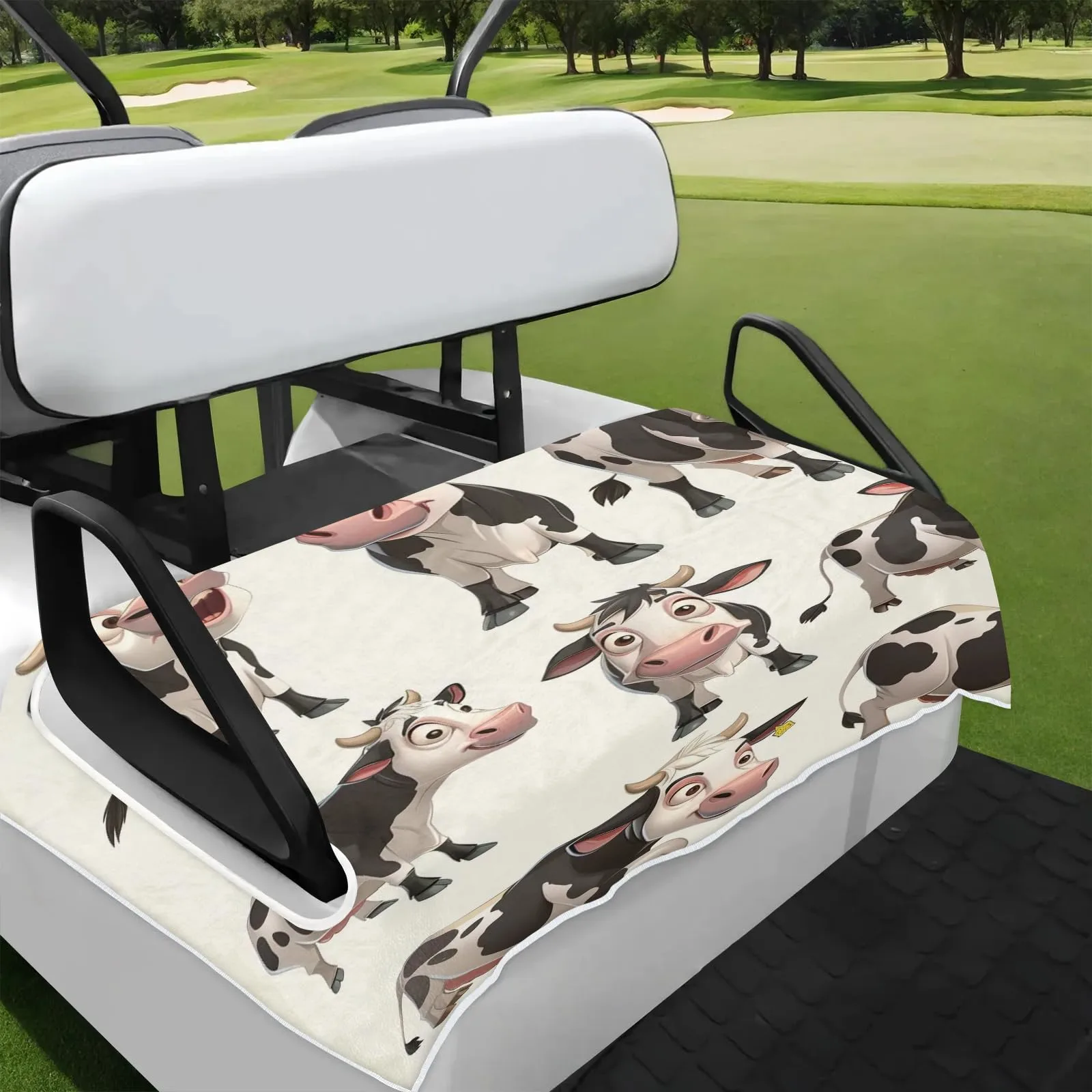 Tiveruda Golf Cart Seat Cover for Double Seats, 51 x 31 in