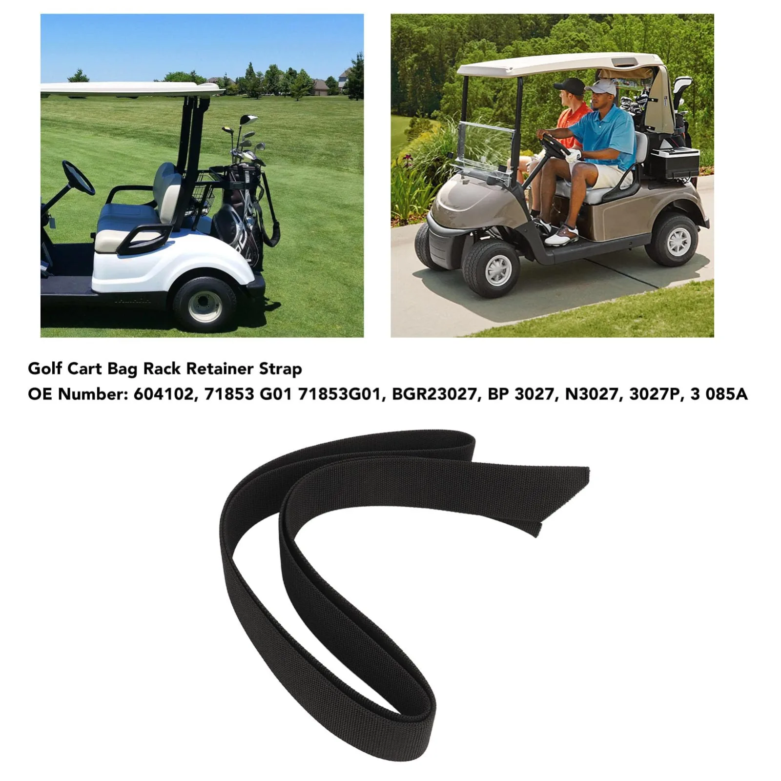 Golf Cart Bag Holder Retainer Strap for E-Z-GO TXT RXV image 3