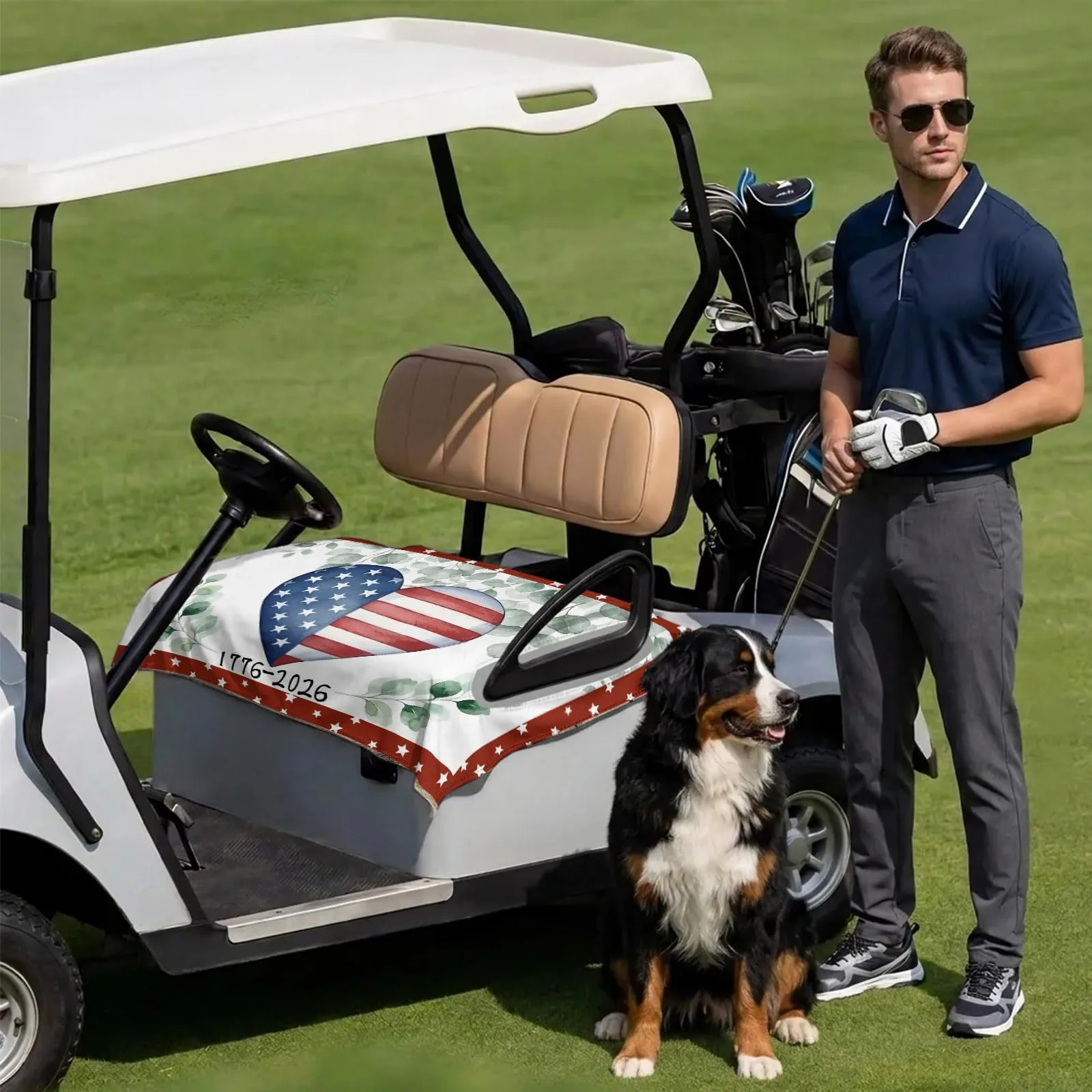 DecorLovee Golf Cart Seat Cover Towel 51 x 31 Inch image 3