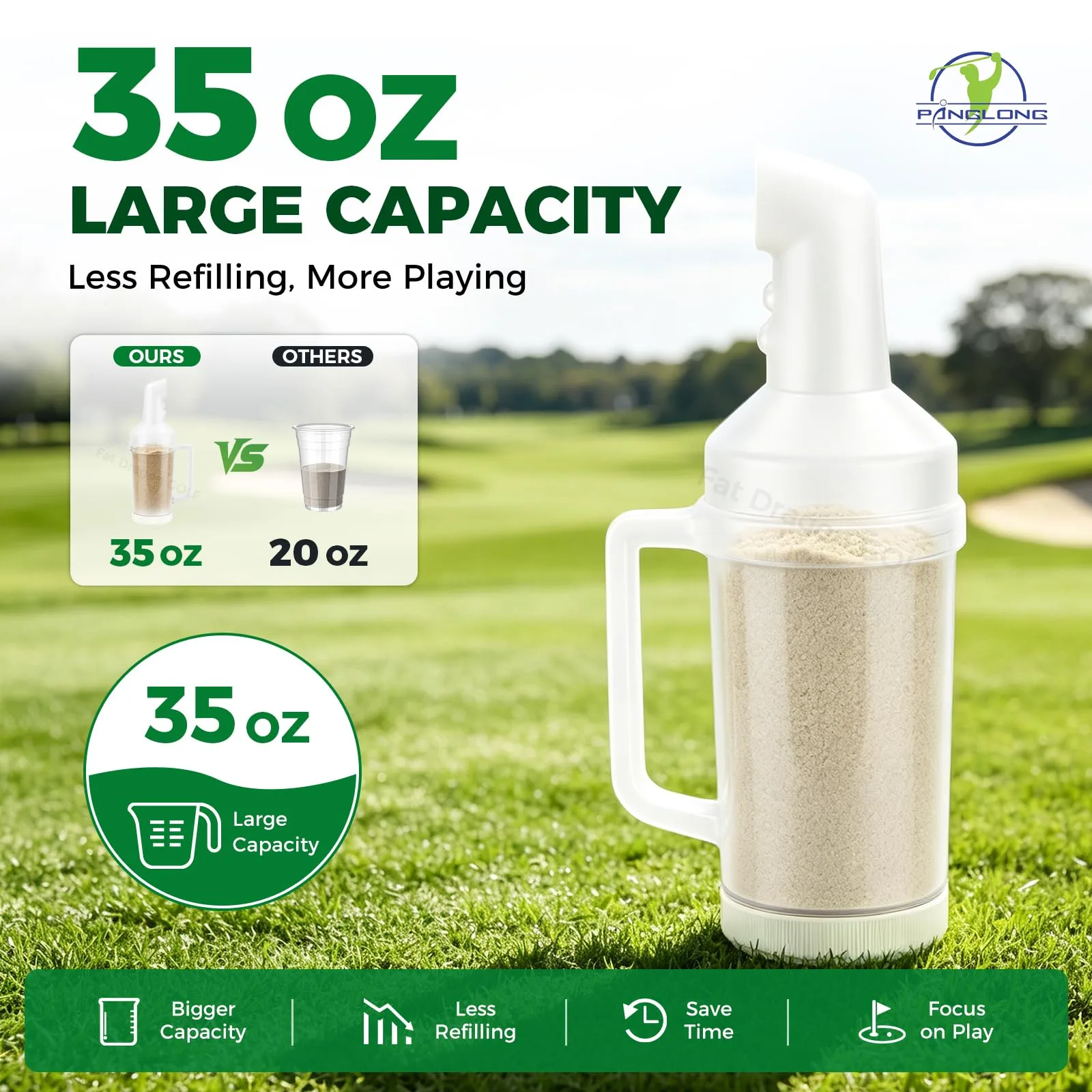 Panglong FDG-035 Universal Golf Cart Sand Bottle Set image 2