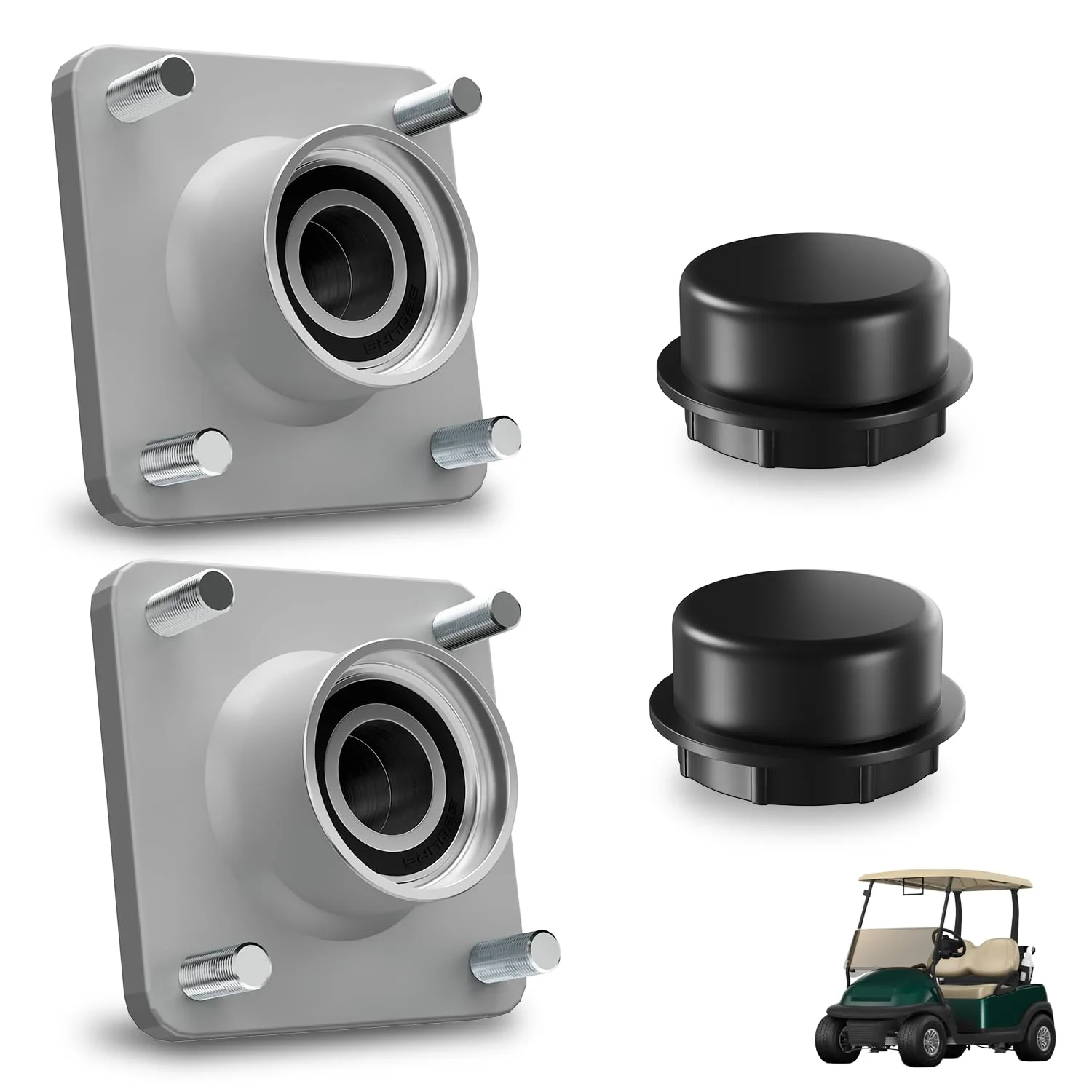 FIXHAWK Club Car Front Wheel Hub Assembly Kit FK-0013