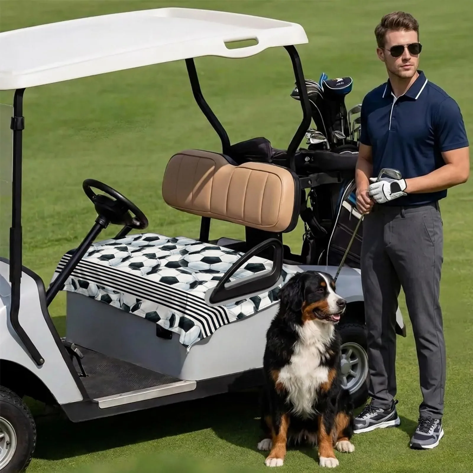 DecorLovee 51 x 31-Inch Golf Cart Seat Cover Towel image 3