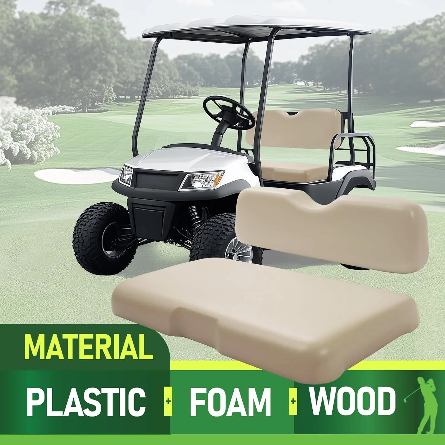 WUTIST GO-5431 Front Seat Backrest for E-Z-GO RXV image 4