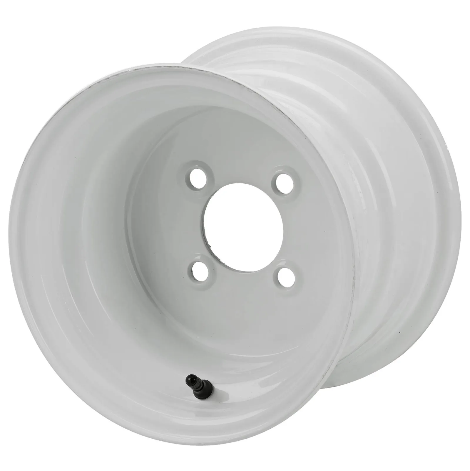 RM Cart 8-Inch White Steel Golf Cart Wheels, Set of 4