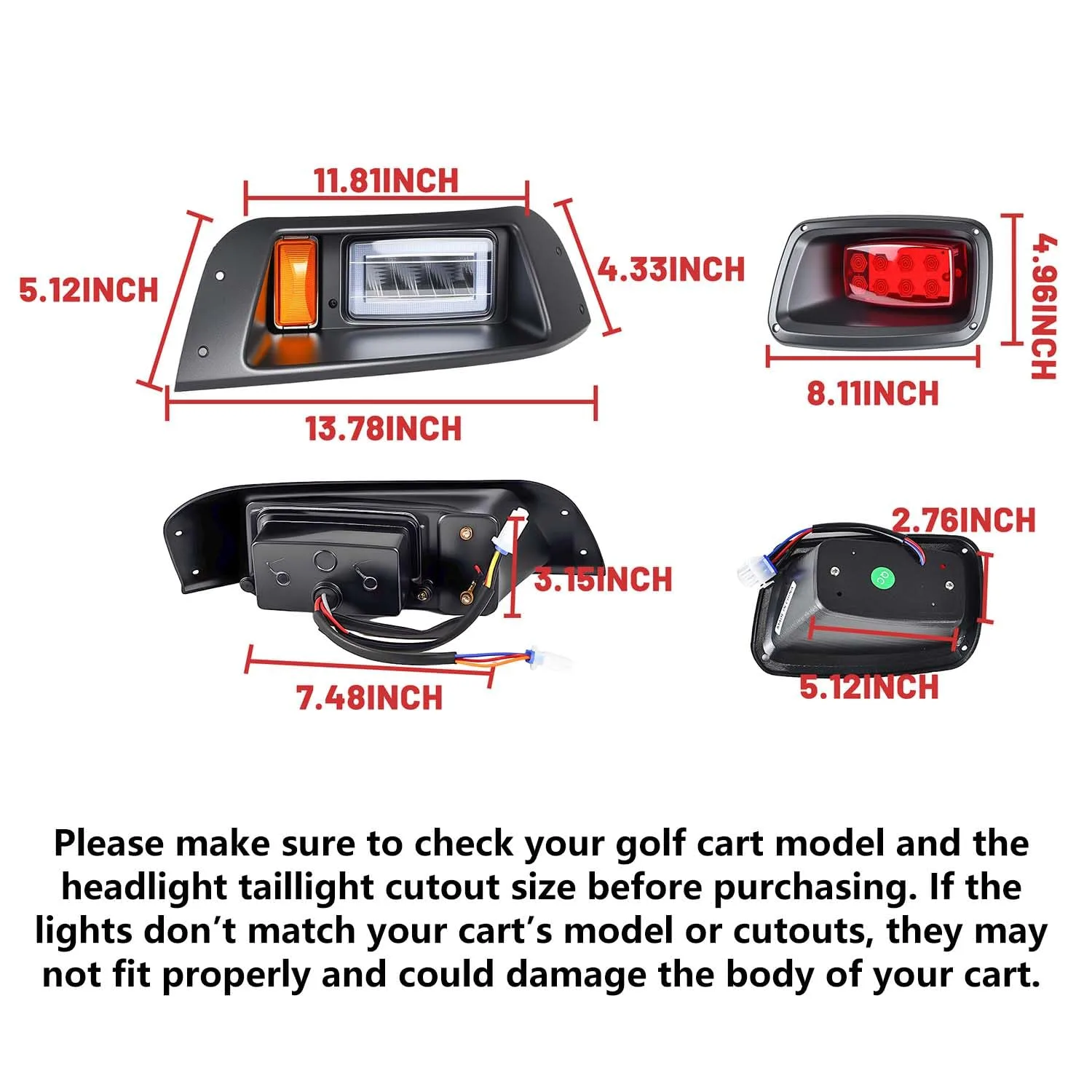 HHLZM LED Light Kit for E-Z-GO TXT 1996-2013 image 4