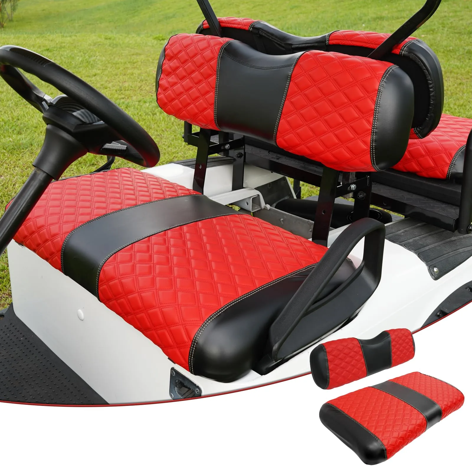HANGKUNNEE Seat Covers for E-Z-GO TXT 1994-2013