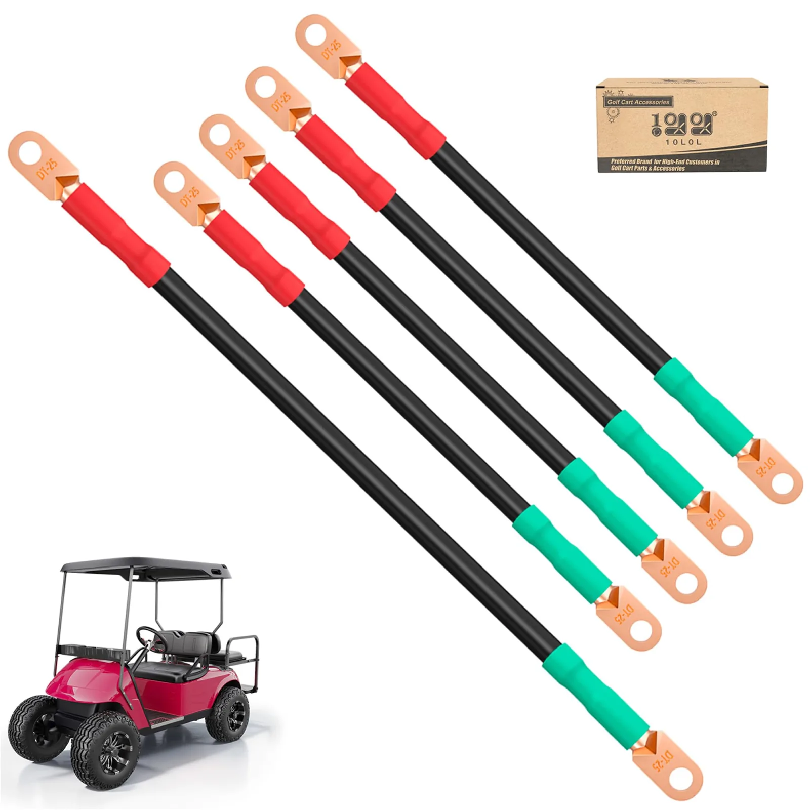 10L0L Battery Cable Set for E-Z-GO TXT and Medalist