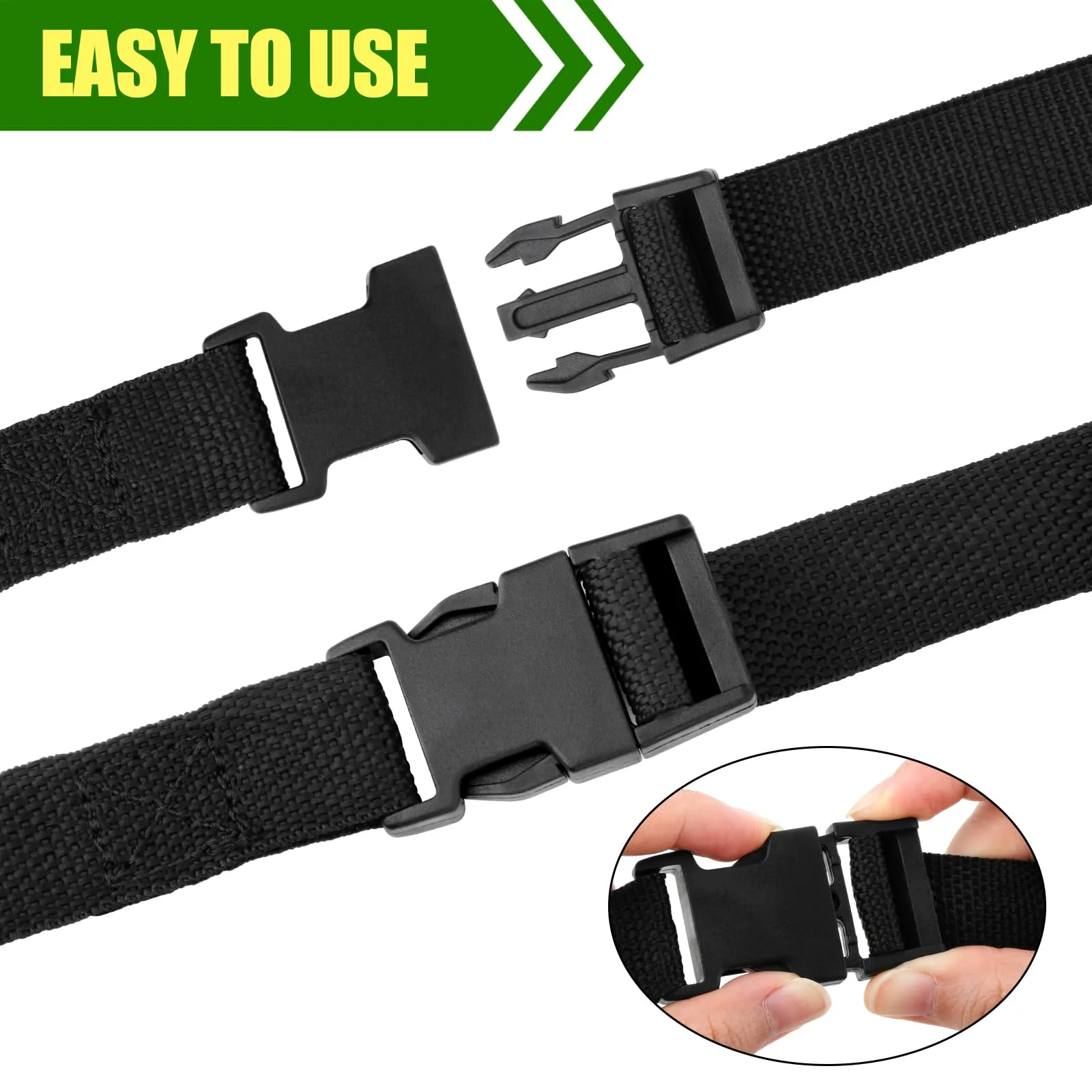 Generic Golf Cart Bag Straps with Quick-Release Buckles image 3