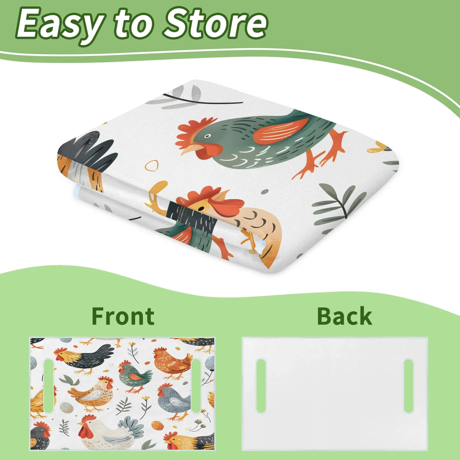 Tiveruda Kawaii Chicken Golf Cart Seat Cover, 51 x 31 in image 4
