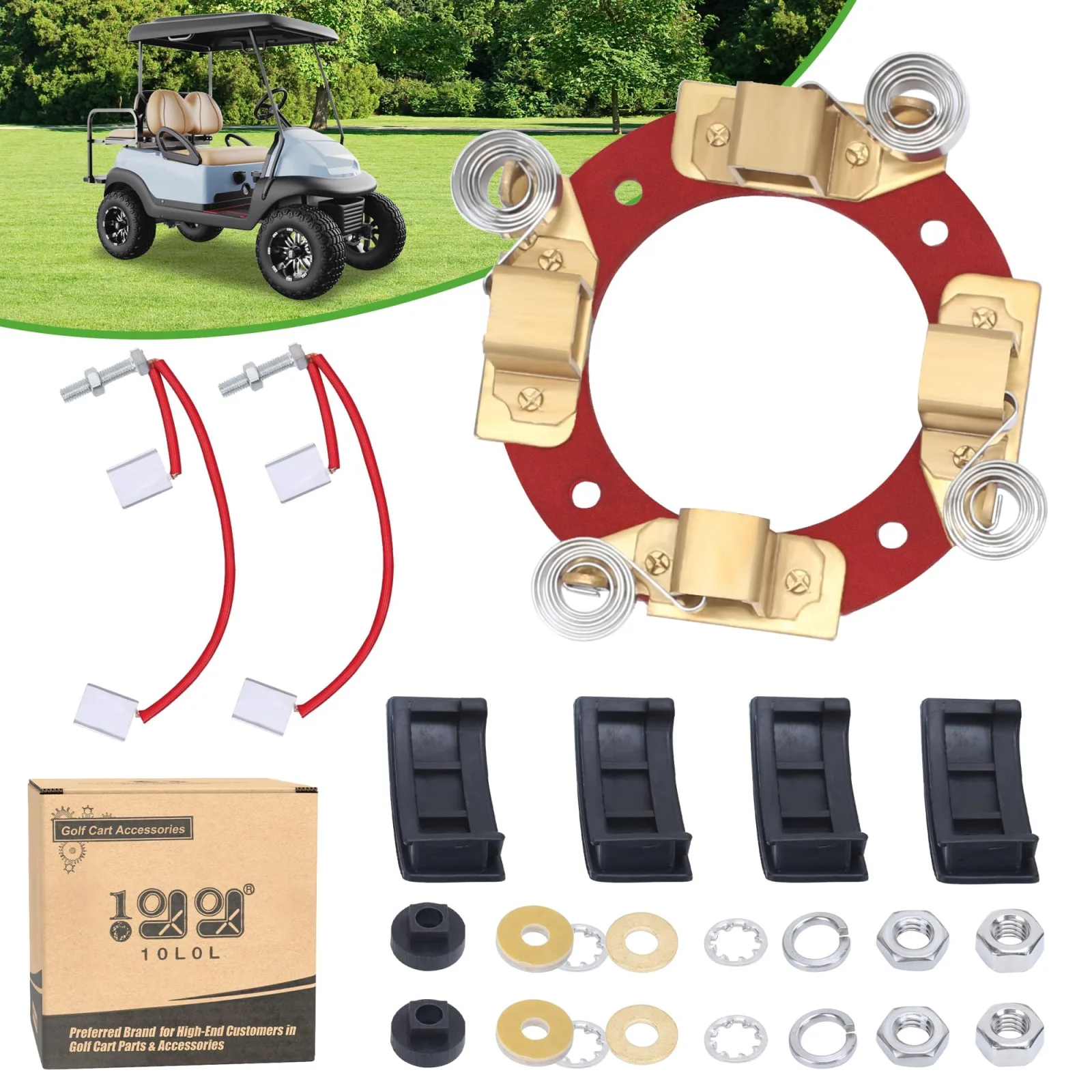 10L0L Starter Generator Brush Kit for Club Car Precedent
