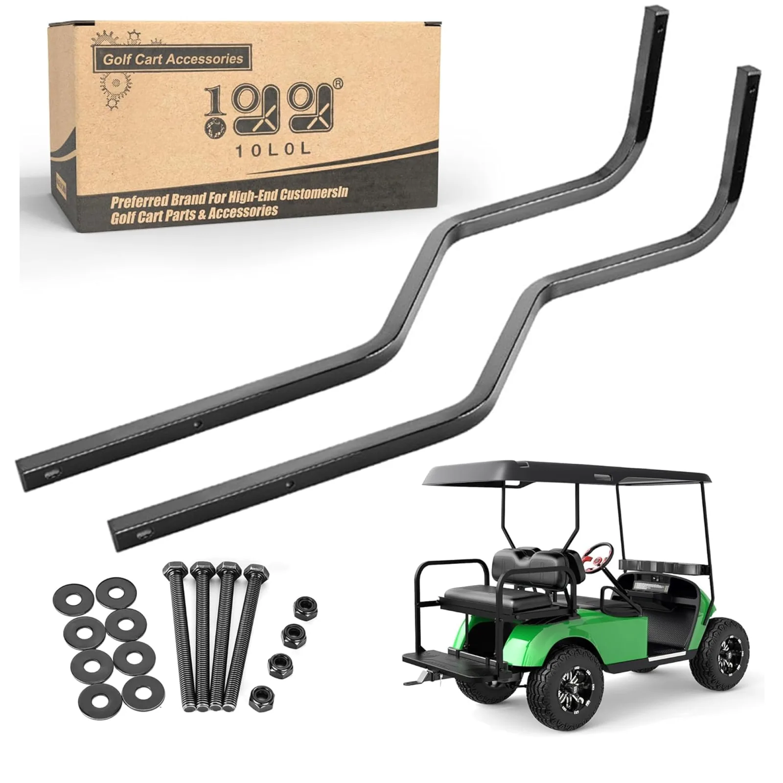 10L0L Rear Strut Brackets for E-Z-GO TXT 88-Inch Roof