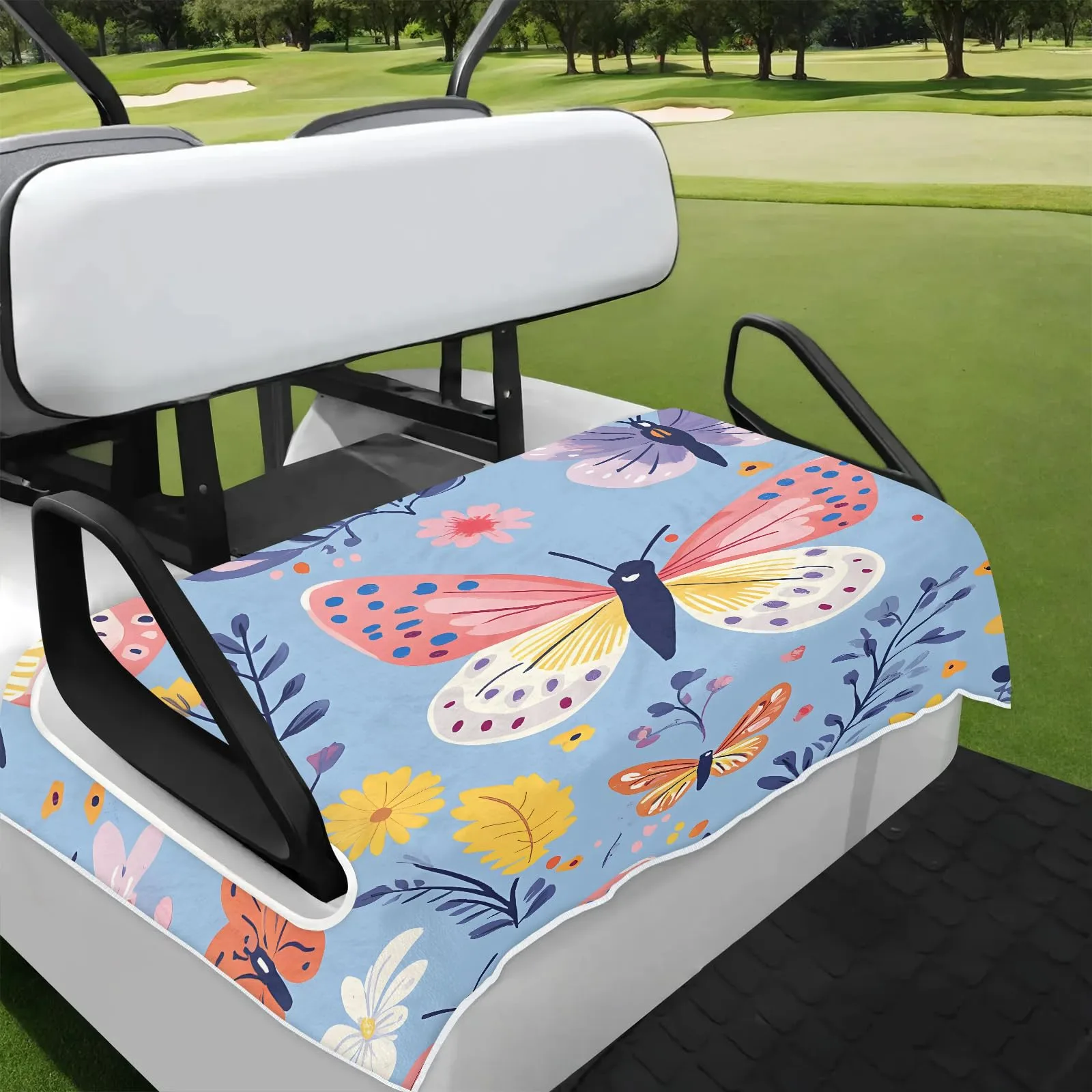 Tiveruda Golf Cart Seat Cover for Double Seats
