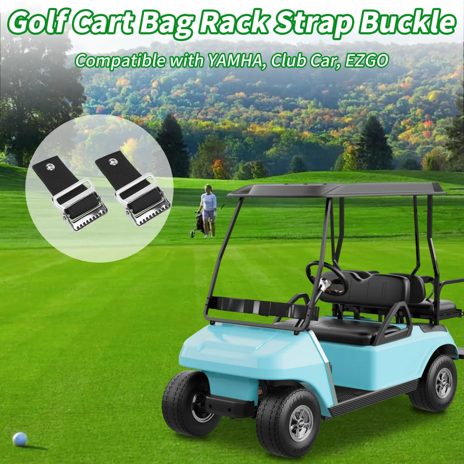 10L0L Golf Cart Rear Seat Bag Holder Bracket image 3