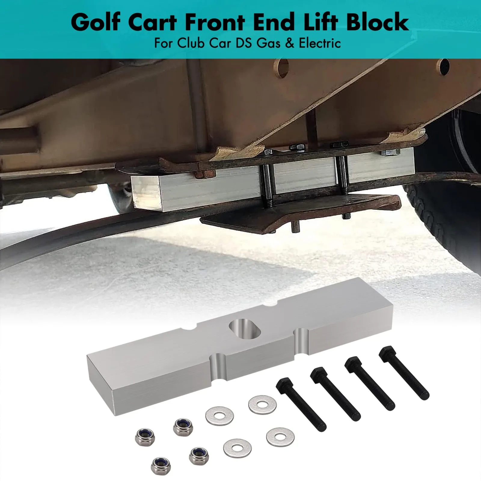 10L0L 1-Inch Front Lift Block for Club Car DS image 3