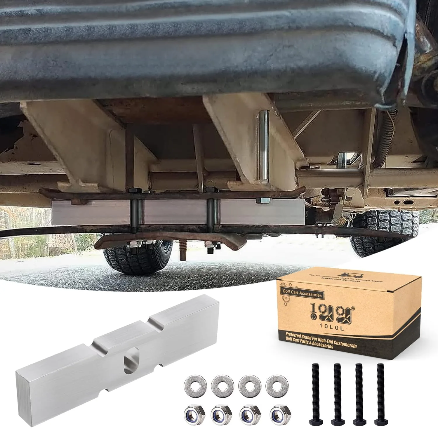 10L0L 1-Inch Front Lift Block for Club Car DS