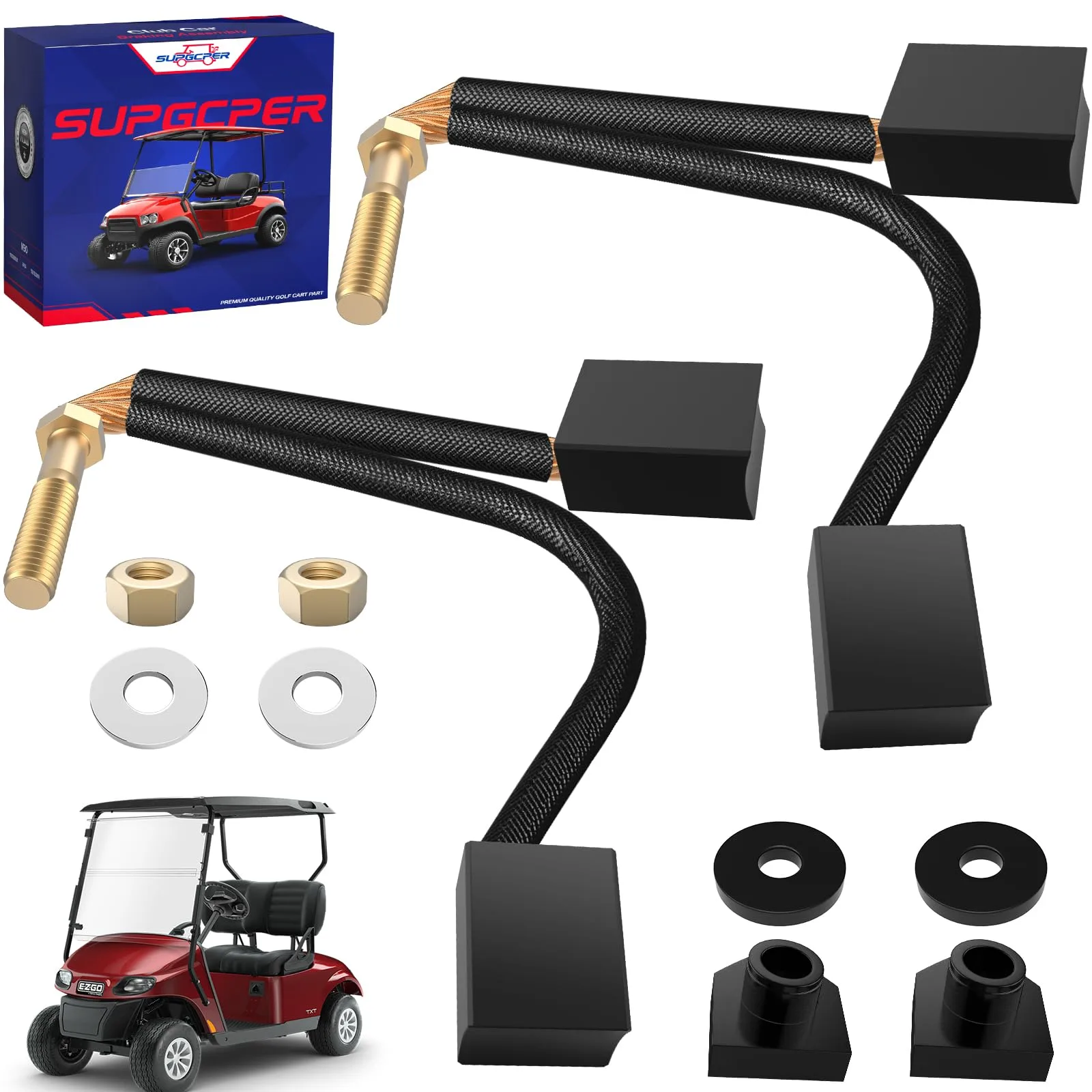 SUPGCPER ADC Motor Brush Kit for EZGO TXT and Club Car