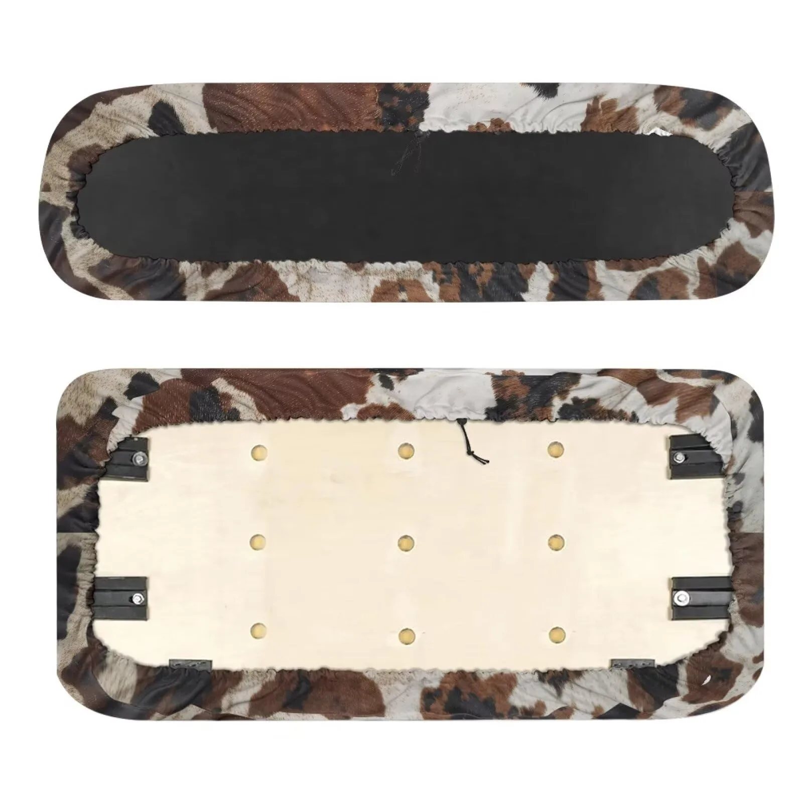 TOADDMOS Brown Cow Spots Golf Cart Seat Covers image 2