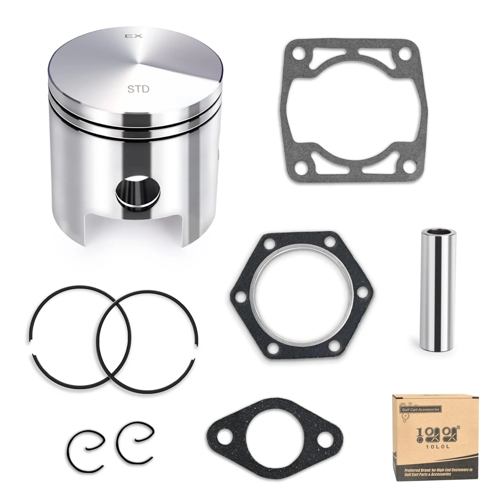 10L0L E-Z-GO EC25 Piston, Rings and Gasket Kit