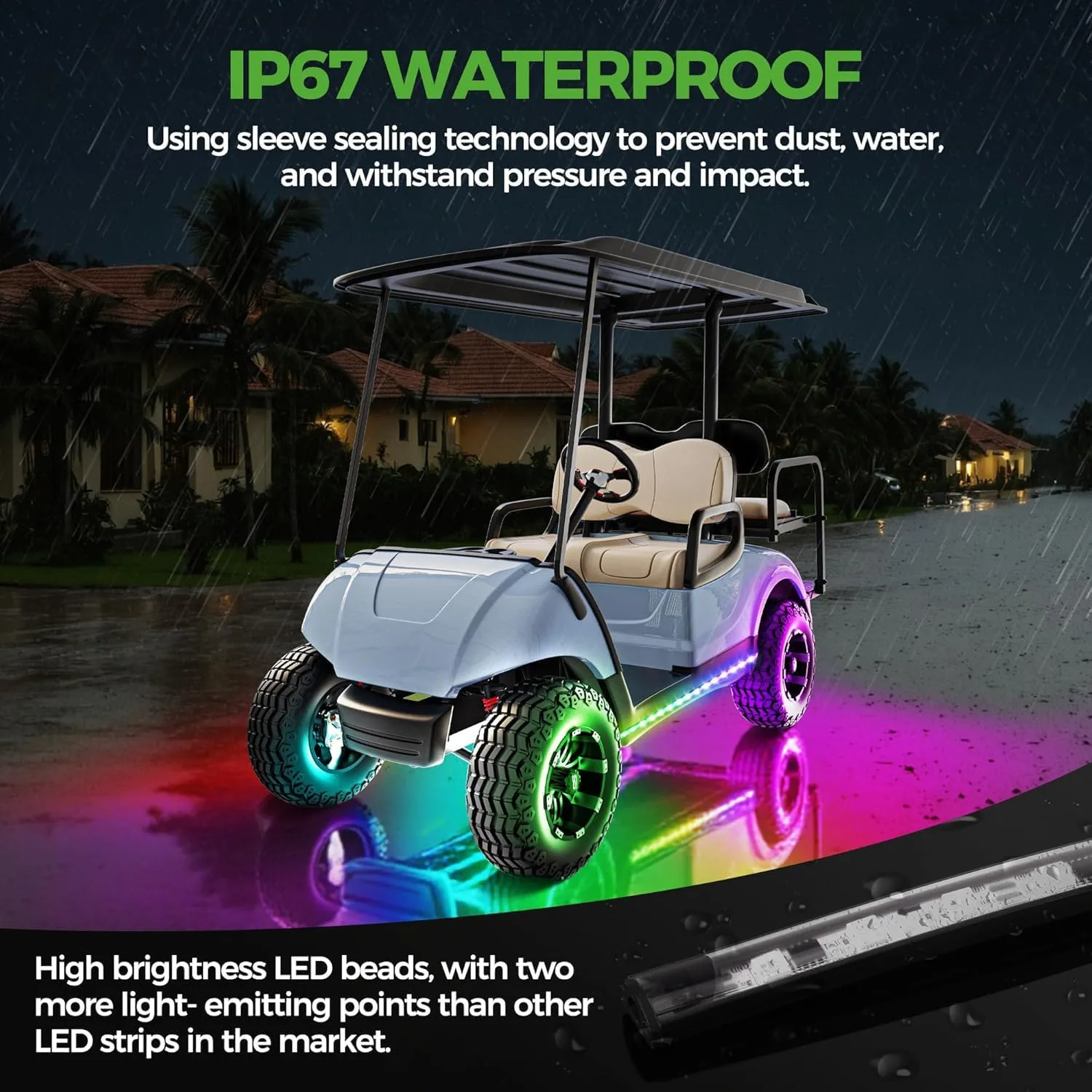 10L0L Golf Cart Underglow Light Kit, 12V-80V image 2