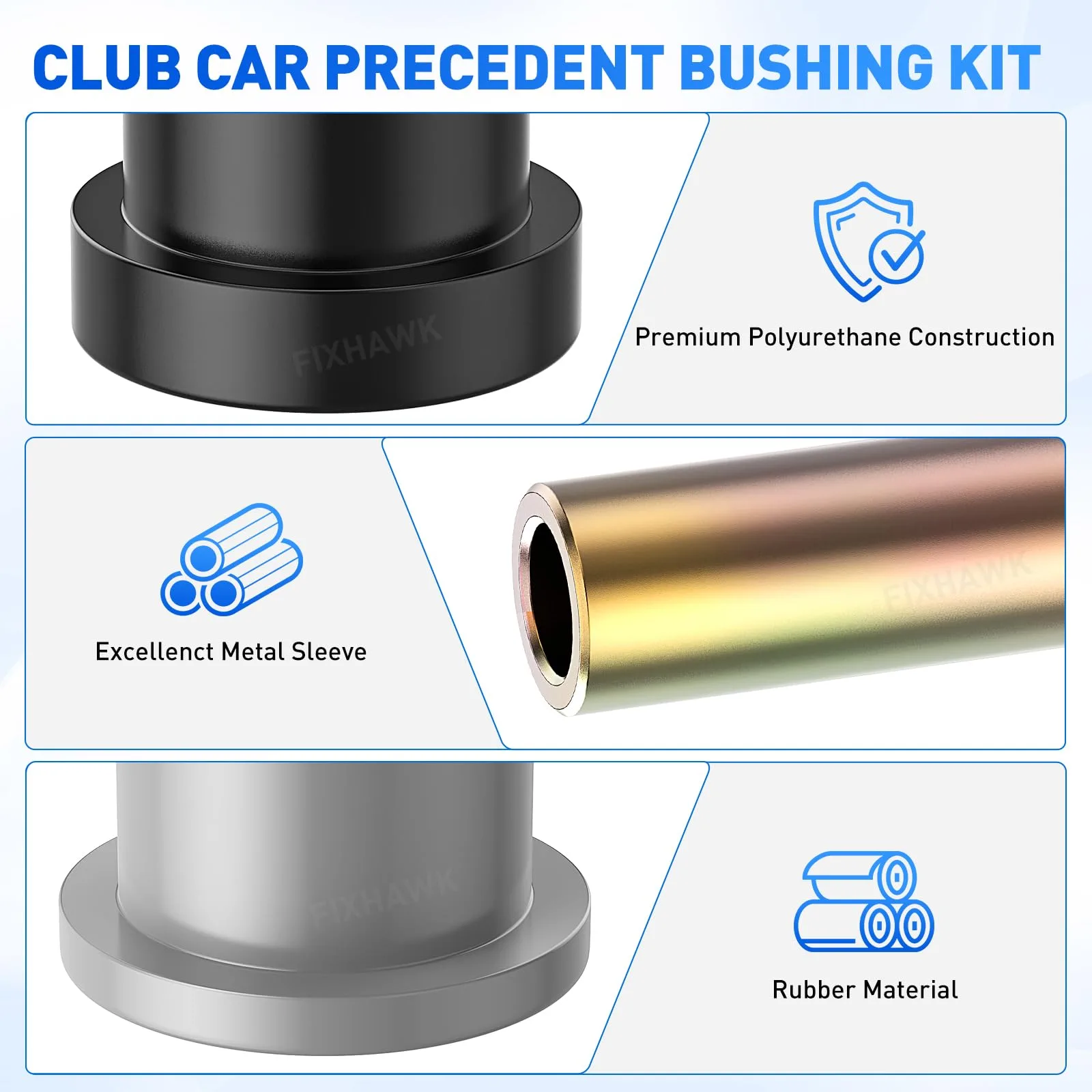 FIXHAWK Club Car Precedent Bushing Kit FK-0017 image 3
