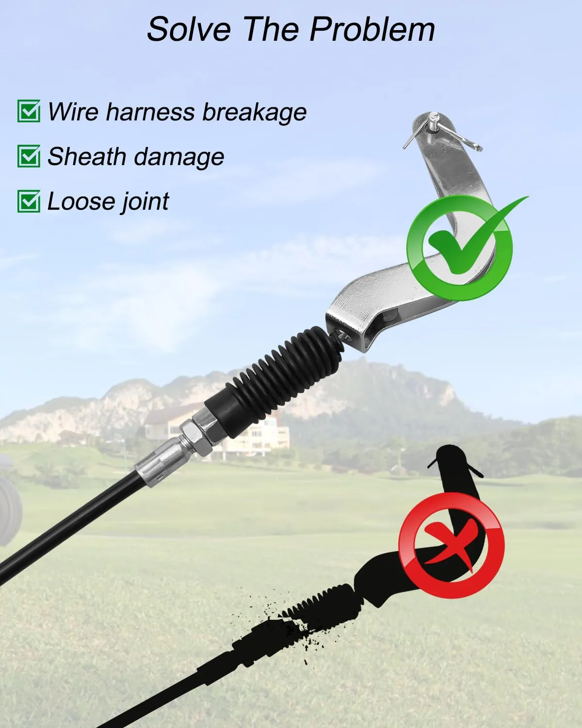 PNYZIK E-Z-GO Forward/Reverse Shift Cable 1996-2001 image 4
