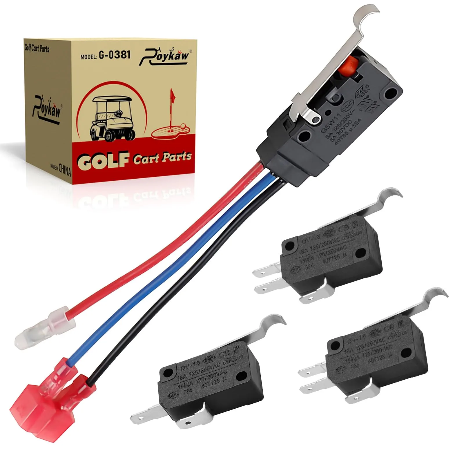 Roykaw Micro Switch Kit for Club Car DS and Precedent