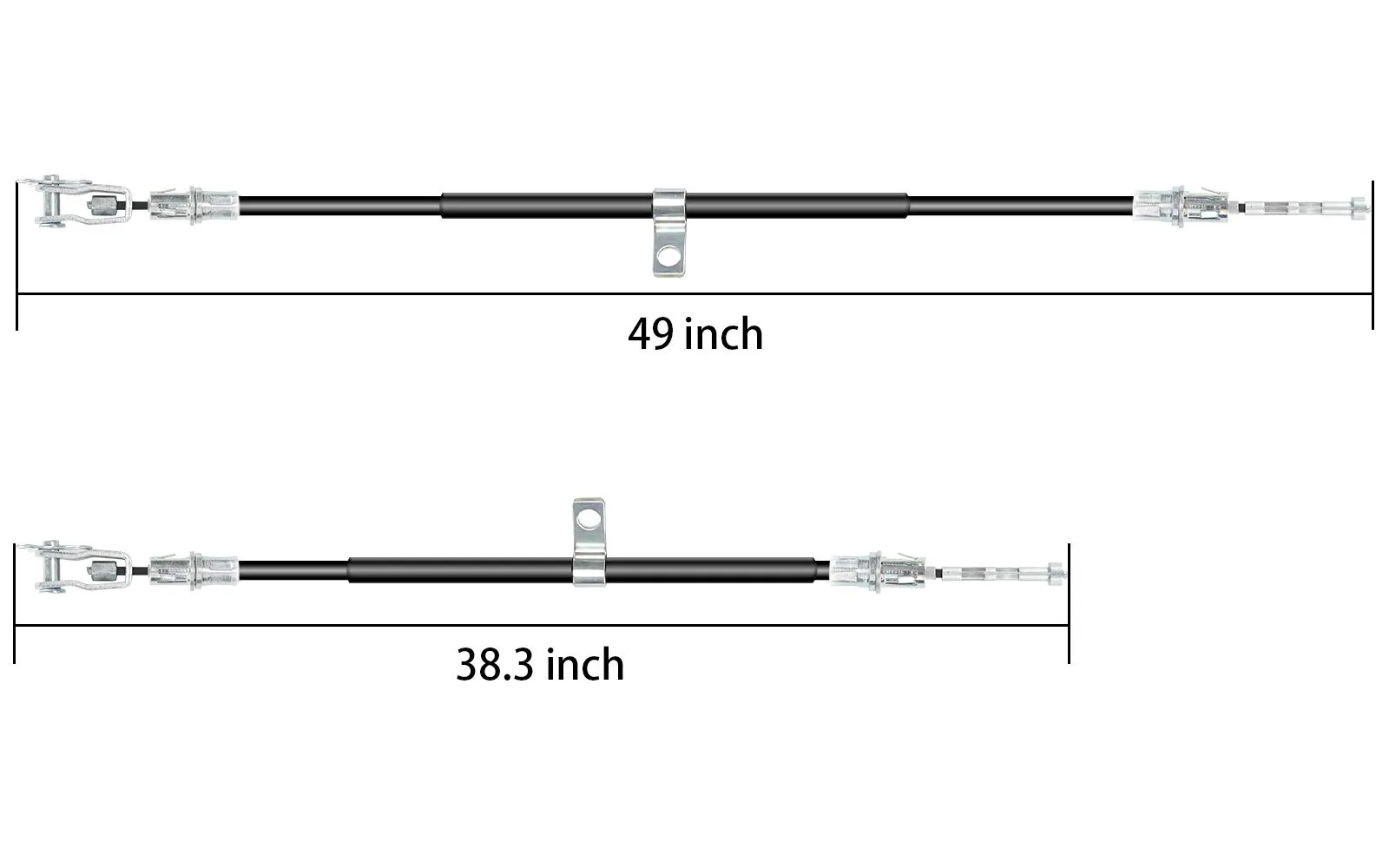 10L0L Brake Cable Set for Club Car Precedent and Tempo image 3