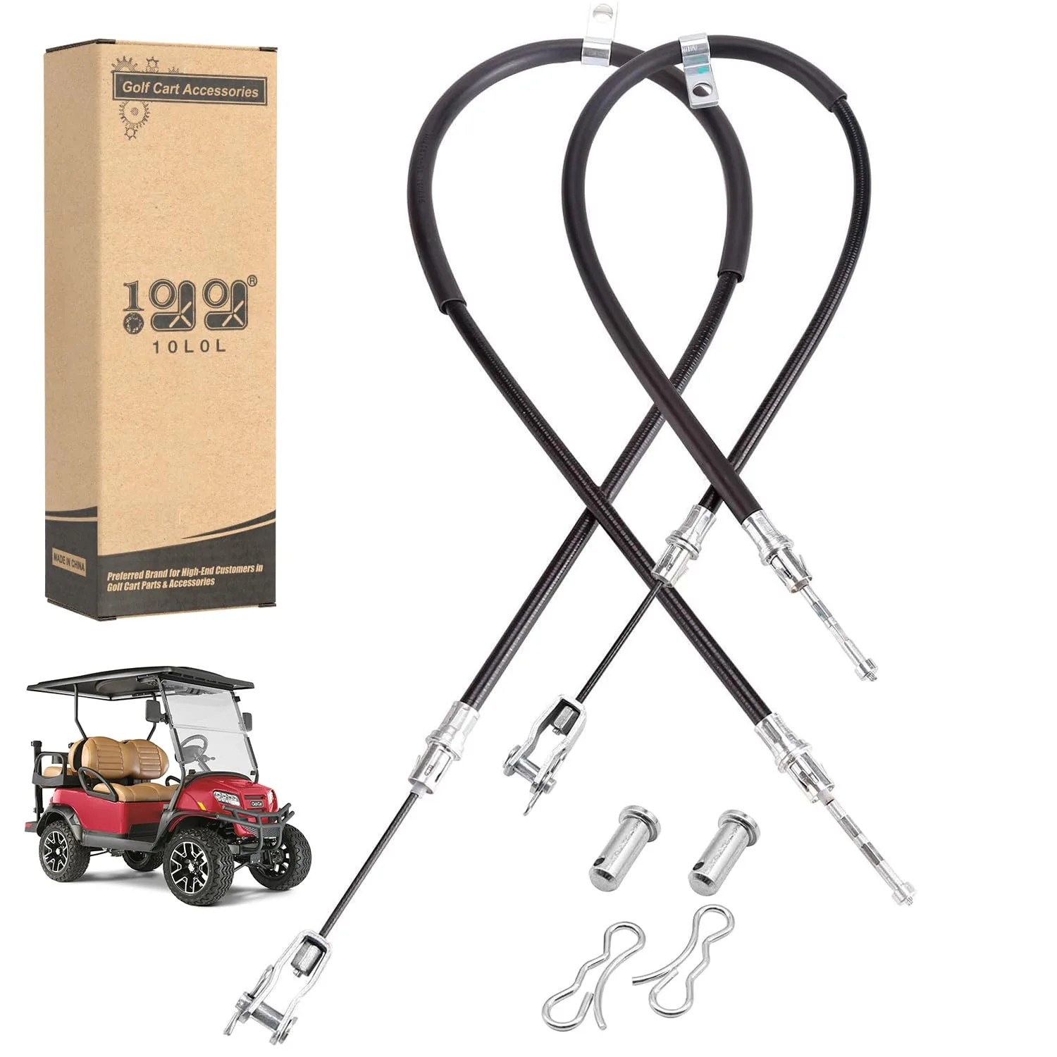 10L0L Brake Cable Set for Club Car Precedent and Tempo