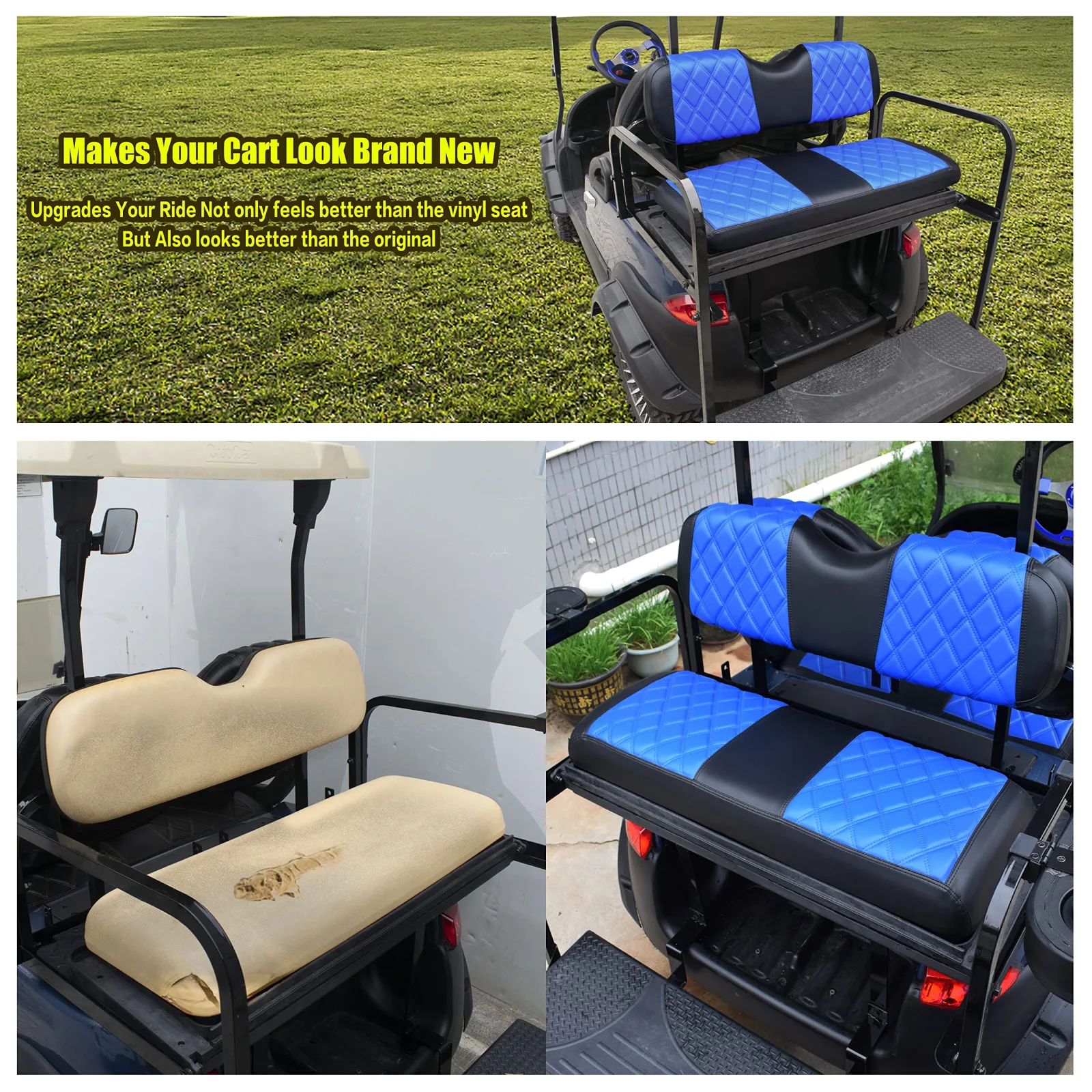 NOKINS Rear Golf Cart Seat Cover Kit NKS-14-RS-Kit image 3