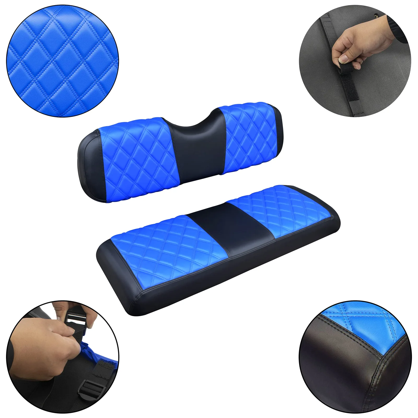 NOKINS Rear Golf Cart Seat Cover Kit NKS-14-RS-Kit image 4