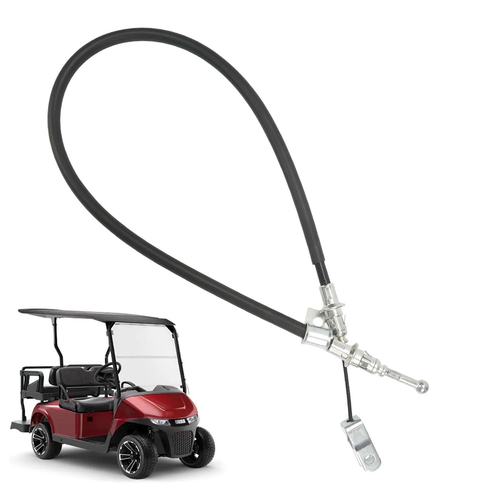 chaofei CBL092 39-Inch Driver (Left) Parking Brake Cable for Club Car Precedent & Tempo