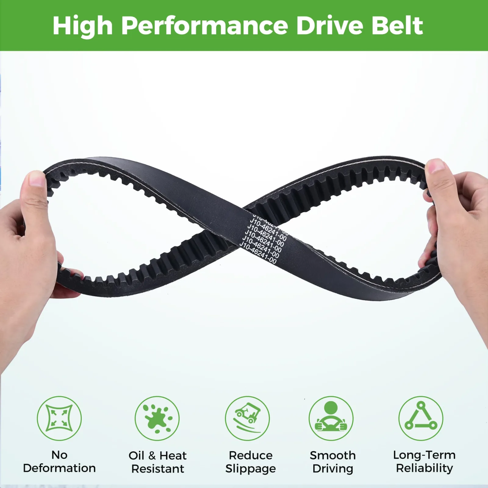 10L0L Clutch Drive Belt for Yamaha G1/G3 Golf Carts image 4