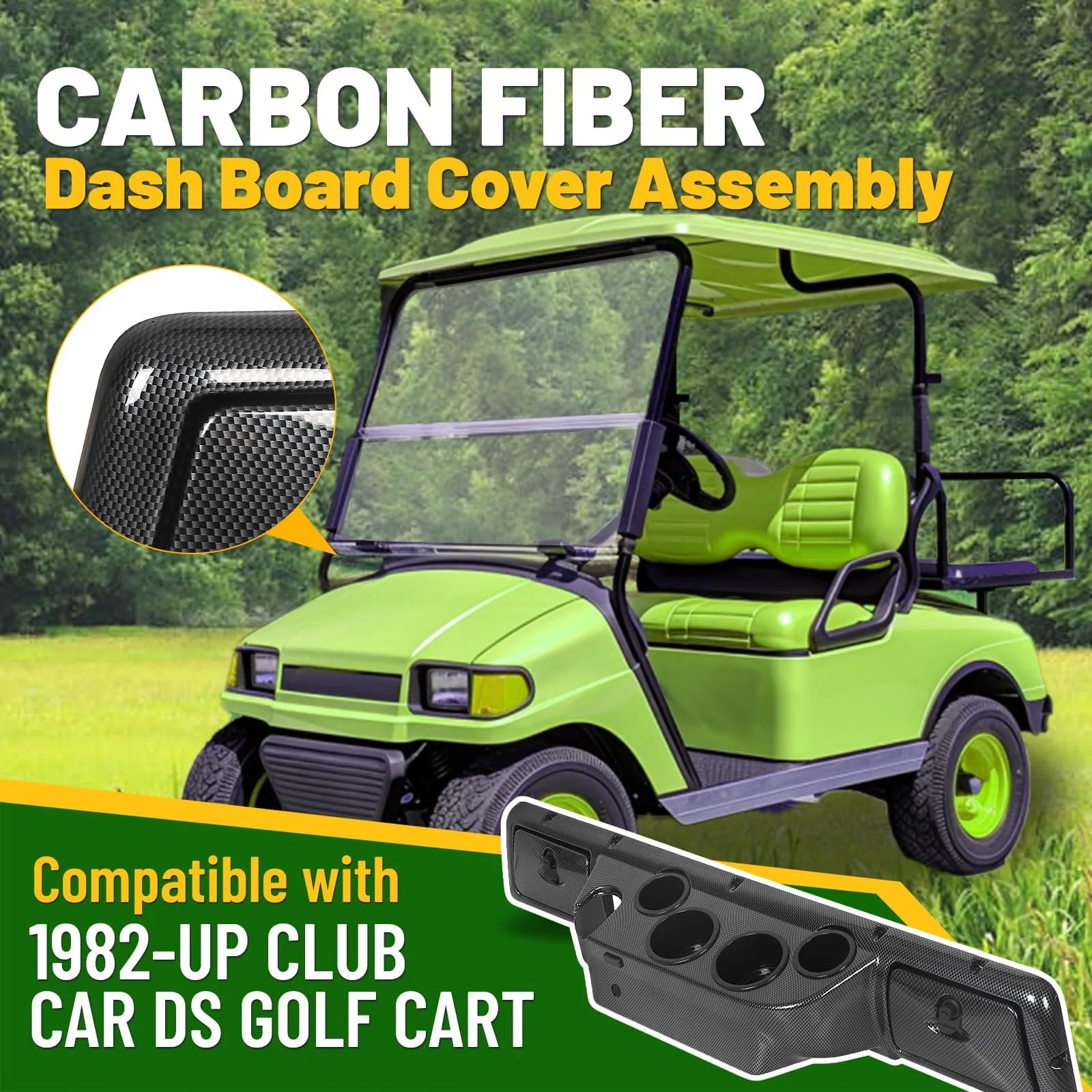 HECASA CB-558 Dash Cover for Club Car DS image 2