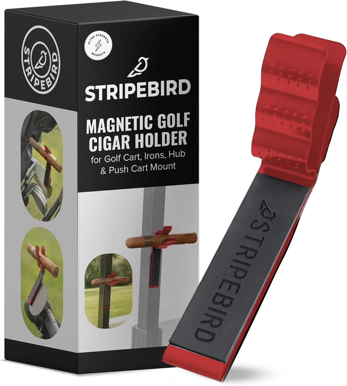 Stripebird Magnetic Cigar Holder for Golf Cart SB-12003