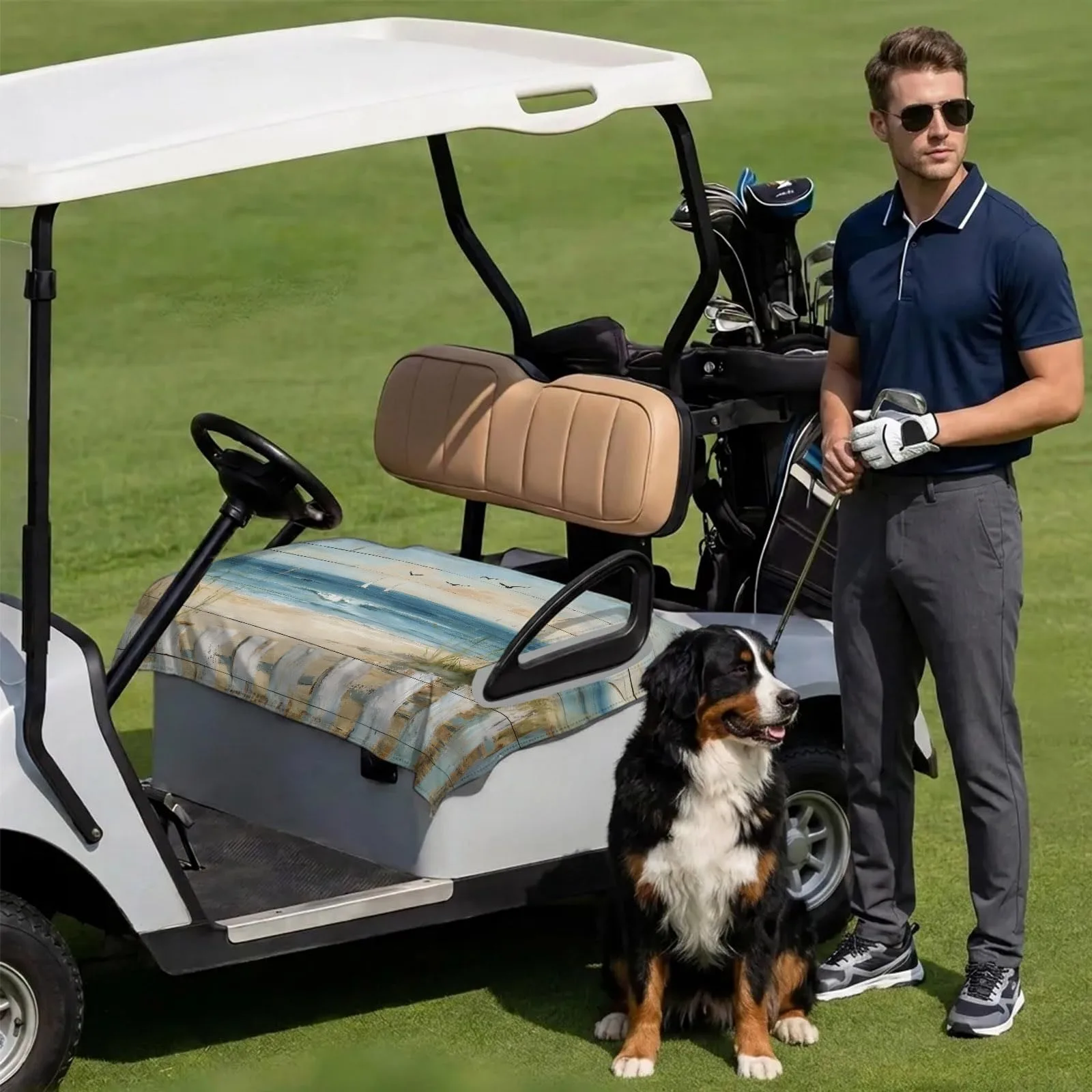 DecorLovee Golf Cart Seat Cover Towel, 51 x 31 Inches image 3