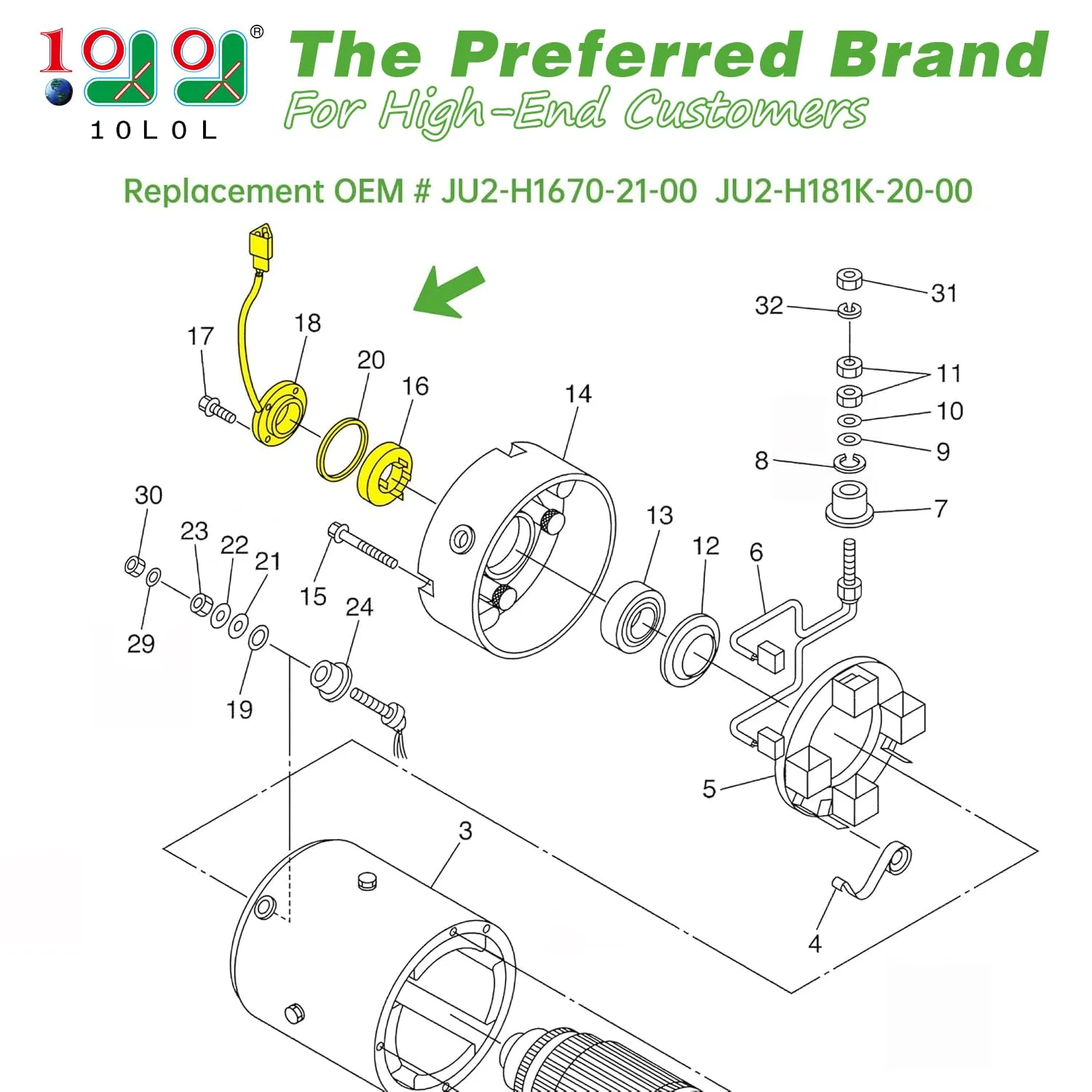 10L0L Speed Sensor for Yamaha G22 and G29 Golf Carts image 2