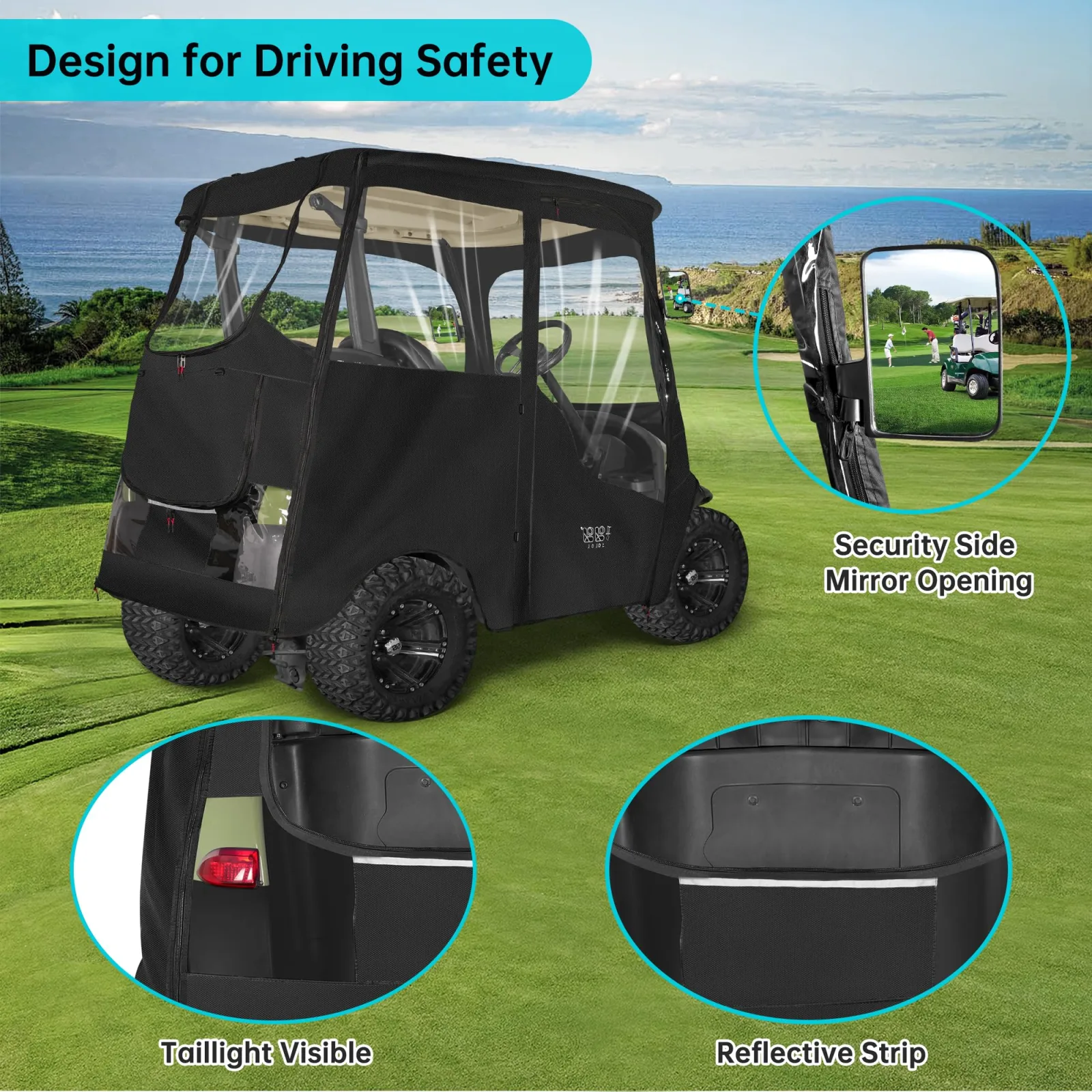10L0L Golf Cart Enclosure for Club Car Precedent and Onward image 4