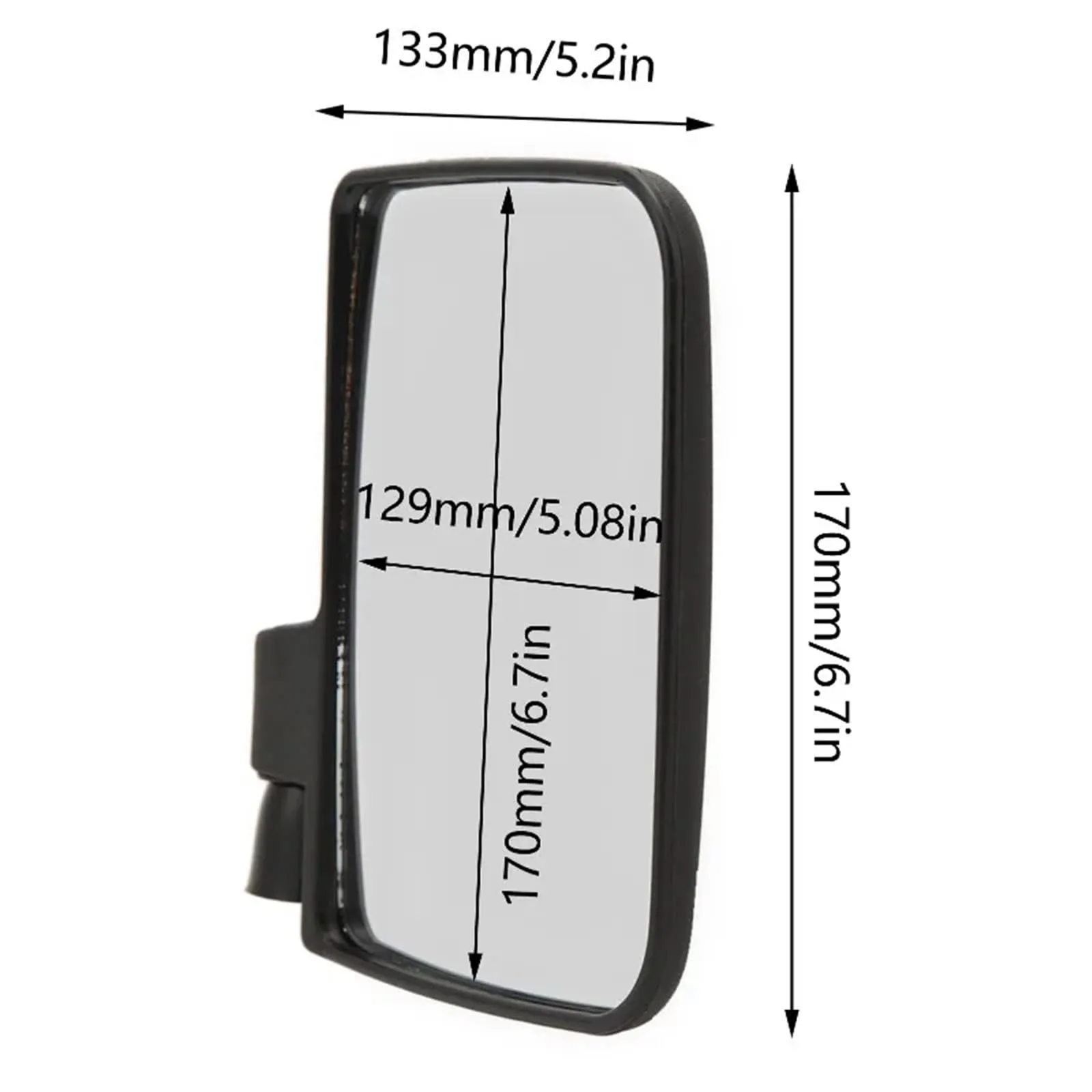 Ktann Universal Golf Cart Side Mirrors, 2-Piece Set image 3