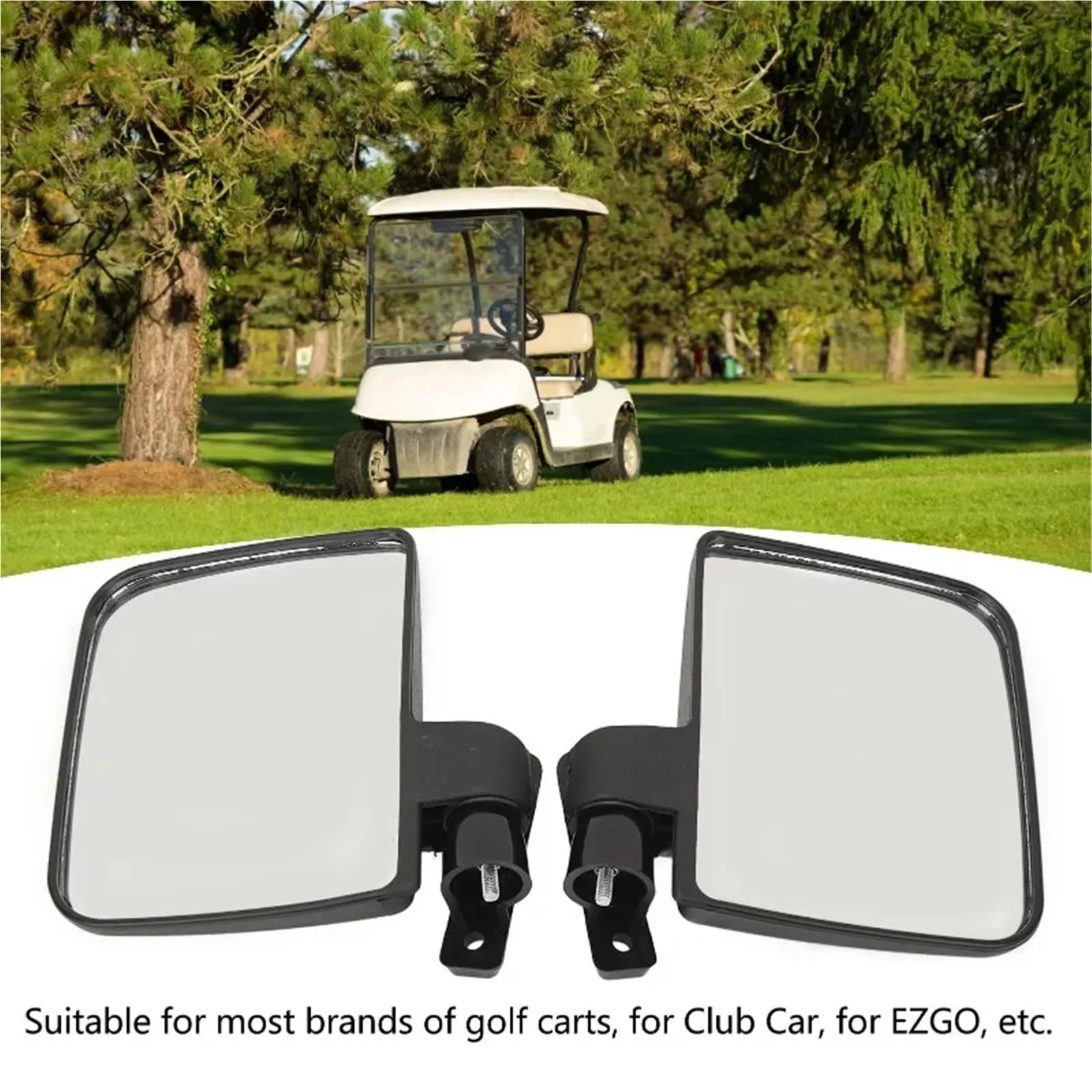 Ktann Universal Golf Cart Side Mirrors, 2-Piece Set image 4