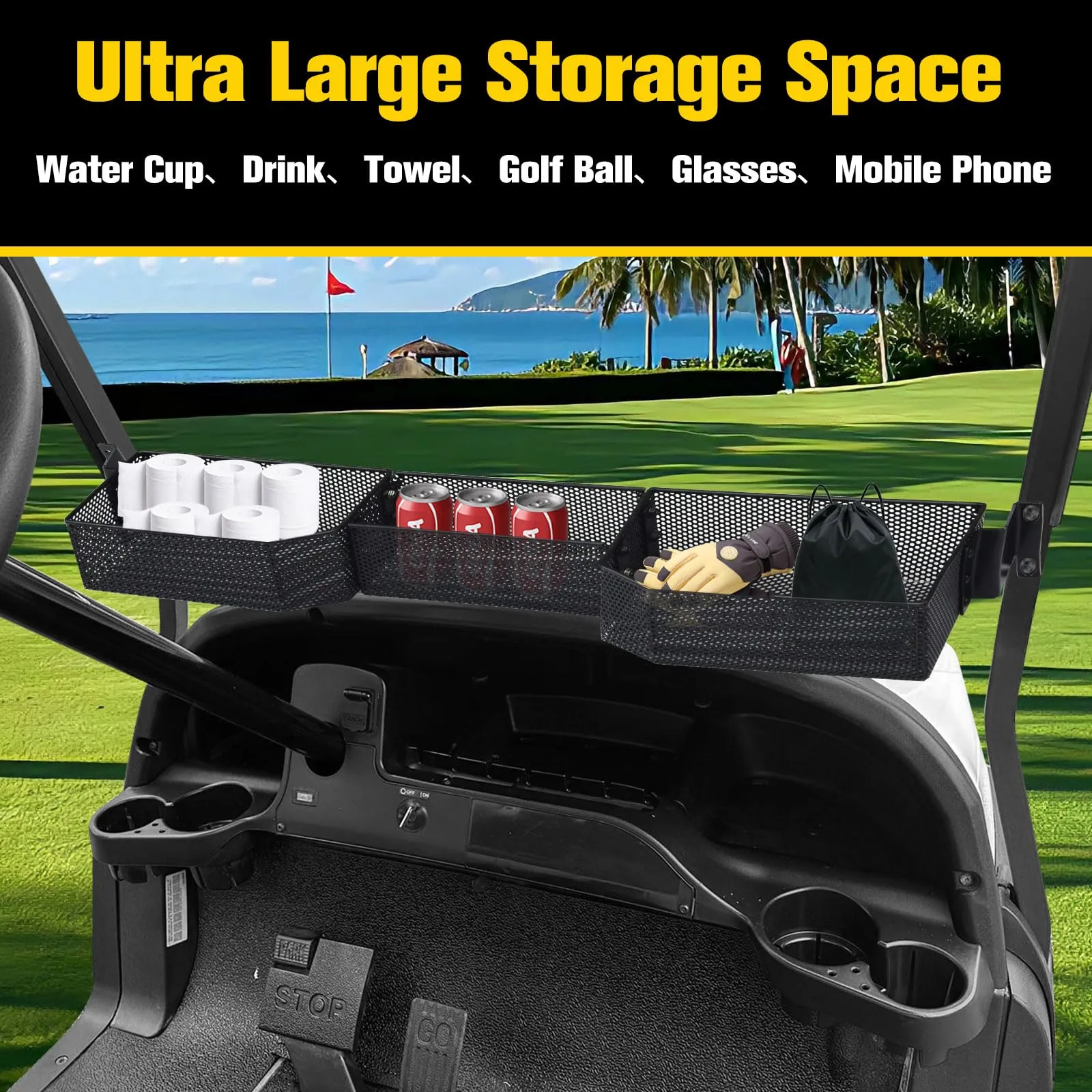 HSUTVXPRO ST082 Inner Storage Basket for Club Car Tempo image 3